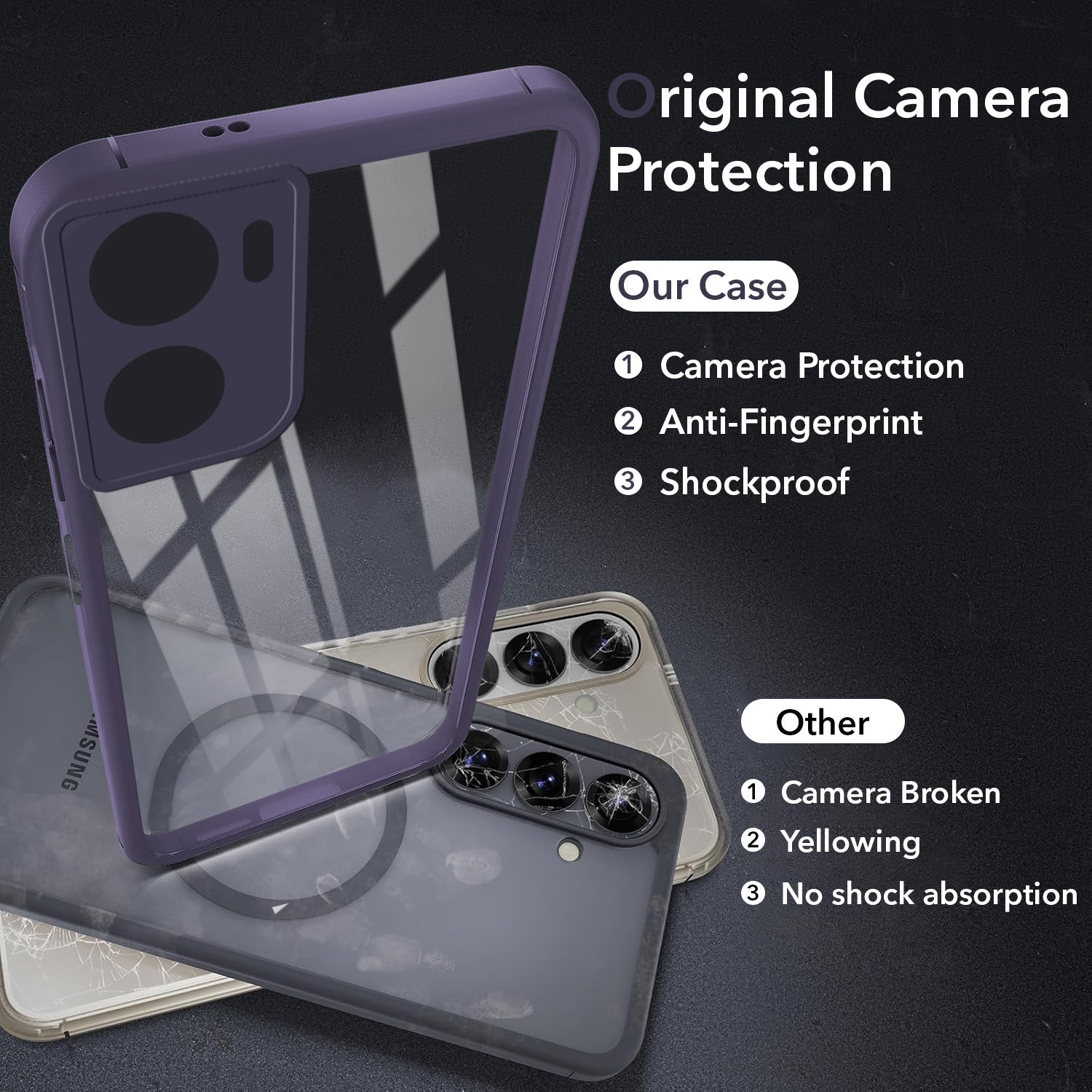 For Motorola Moto G06 Power Back Cover Case Ultra-Hybrid(Lifetime Anti Yellow | Anti Scratch | Crystal Clear Shockproof)