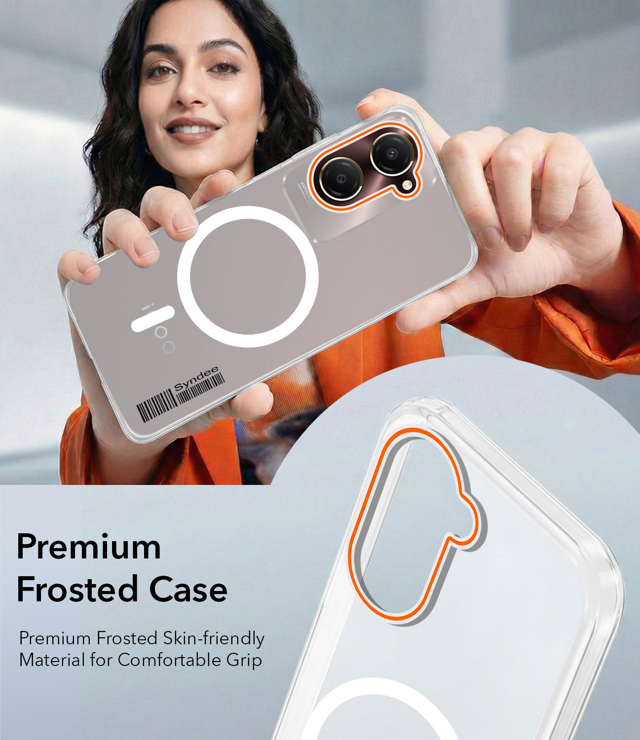 For Vivo iQOO Z9 Lite Back Cover Case (Soft Touch | Camera Bump Protection | MagSafe Compatible | Matte Finish)