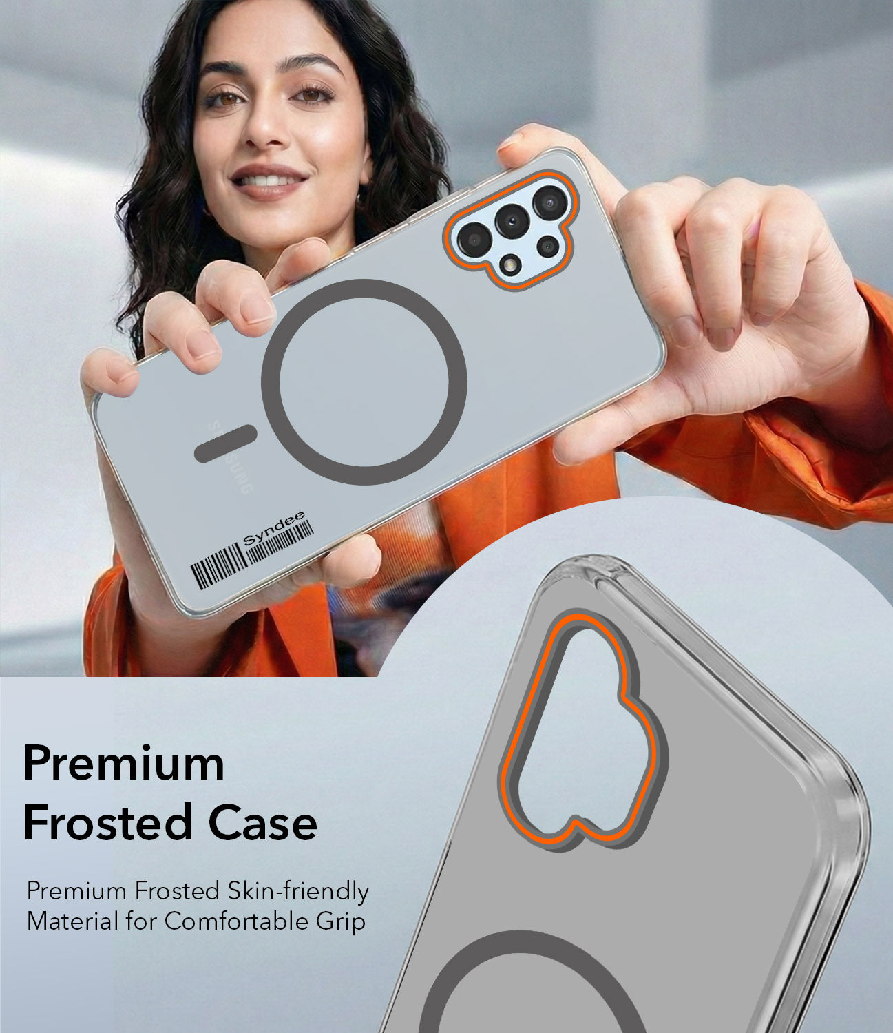 For Samsung Galaxy A13 4G Back Cover Case (Soft Touch | Camera Bump Protection | MagSafe Compatible | Matte Finish)