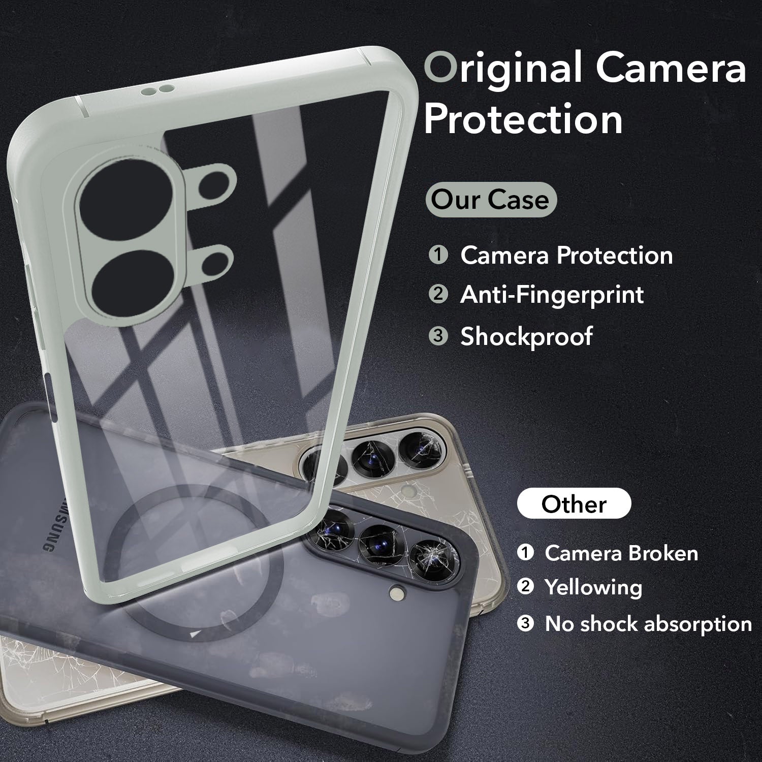 For Tecno Spark Go 3 Back Cover Case Ultra-Hybrid (Lifetime Anti Yellow | Anti Scratch | Crystal Clear Shockproof)