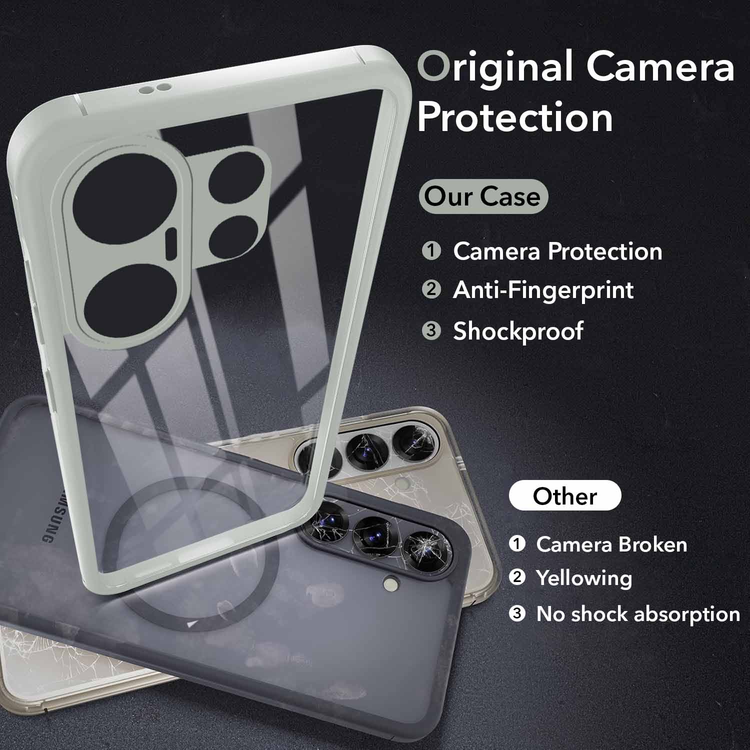 For Vivo X200 FE Back Cover Case Ultra-Hybrid (Lifetime Anti Yellow | Anti Scratch | Crystal Clear Shockproof)