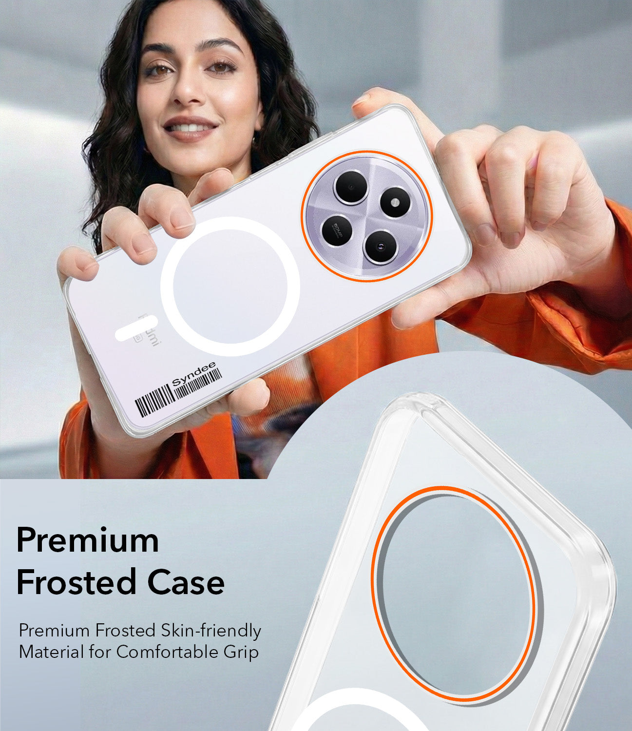 For Redmi A4 5G | Xiaomi Redmi 14C Back Cover Case (Soft Touch | Camera Bump Protection | MagSafe Compatible | Matte Finish)