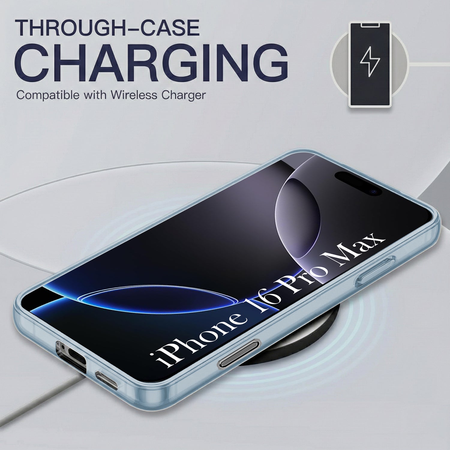 For Apple iPhone 16 Pro Max Back Cover Case Silicone (Slim Paper Thin | Camera Protection Bump | Minimalist Professional | Soft Flexible)