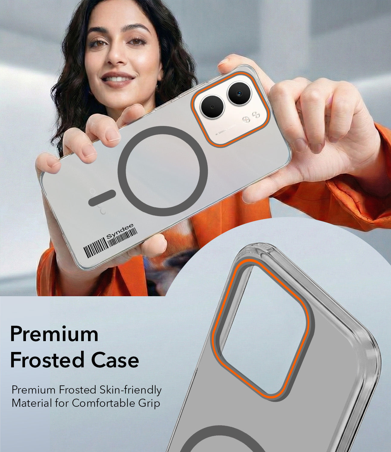 For Oppo A5X Back Cover Case (Soft Touch | Camera Bump Protection | MagSafe Compatible | Matte Finish)