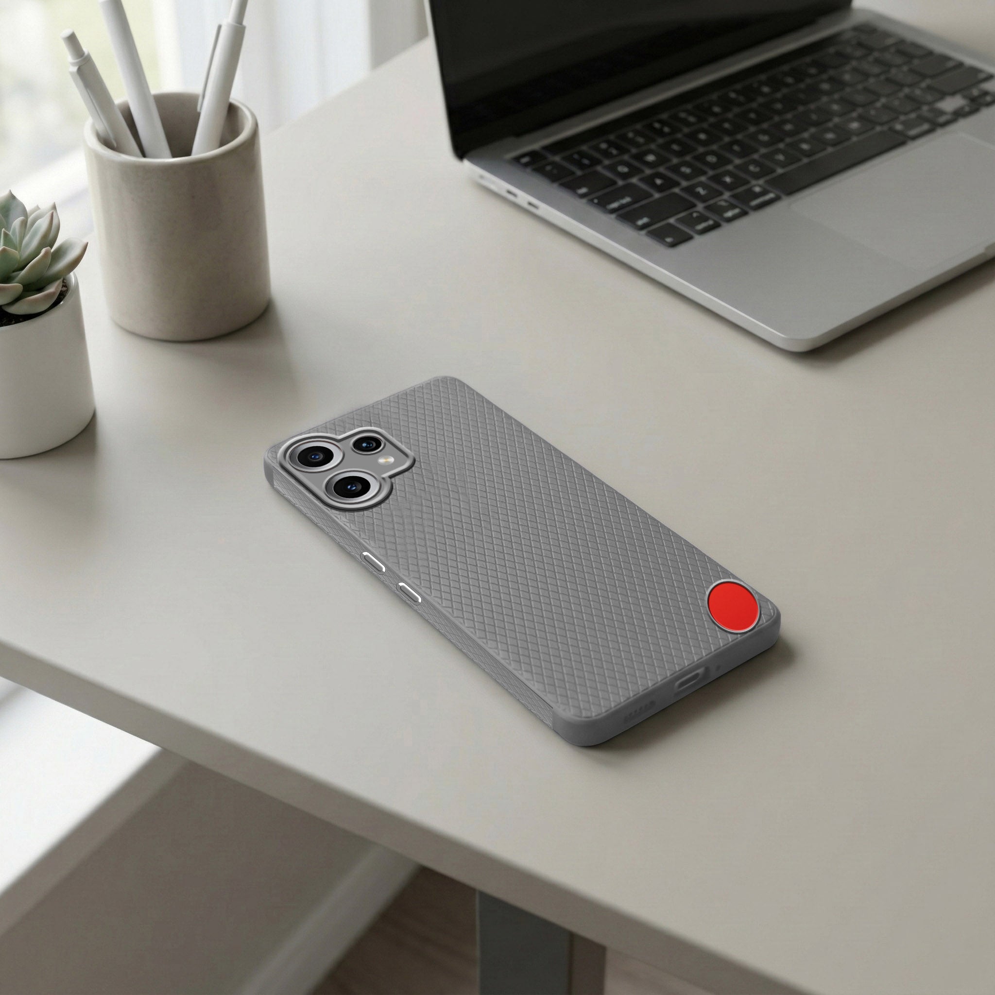 For Nothing CMF Phone 2 Pro Back Cover Case (Liquid Silicone | Side Grip | Camera Protection)