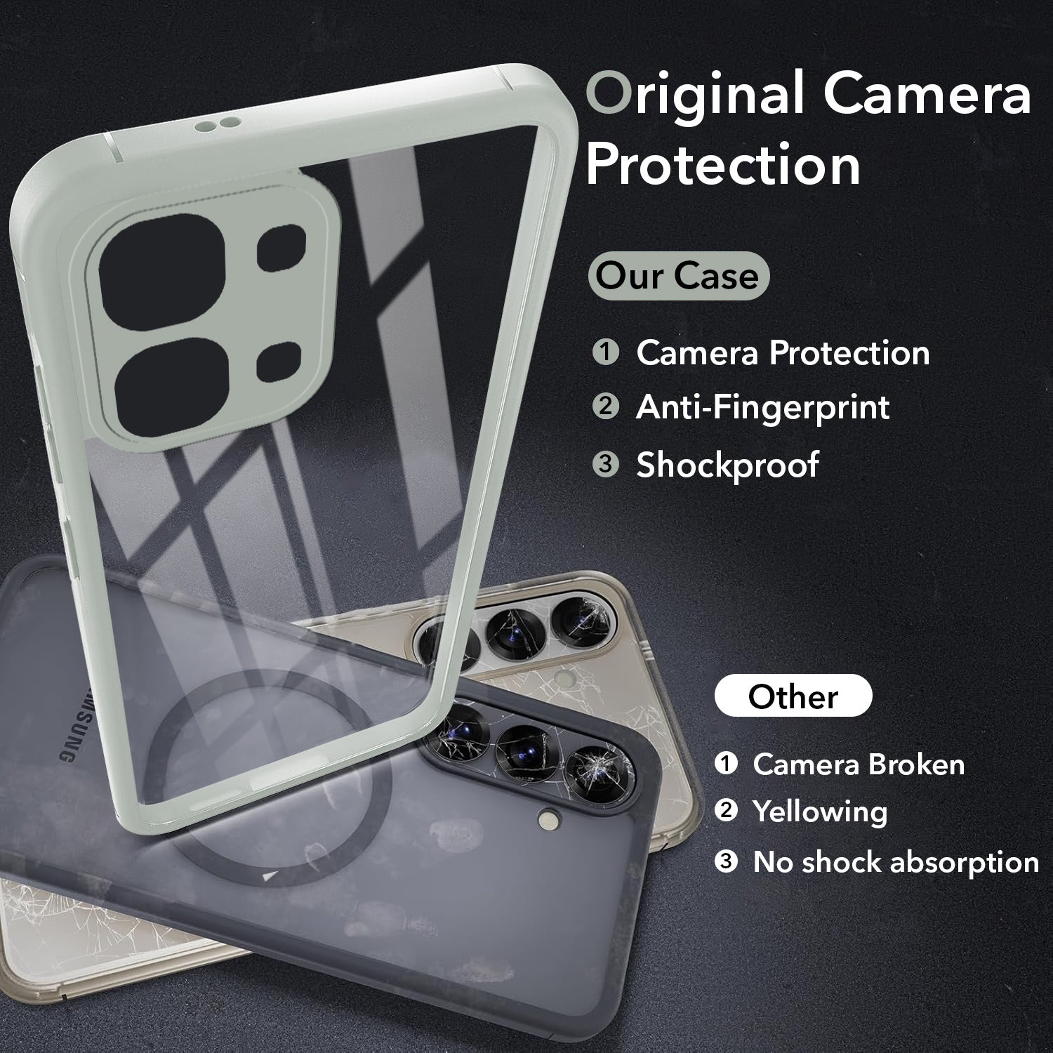 For Oppo F31 Back Cover Case Ultra-Hybrid (Lifetime Anti Yellow | Anti Scratch | Crystal Clear Shockproof)