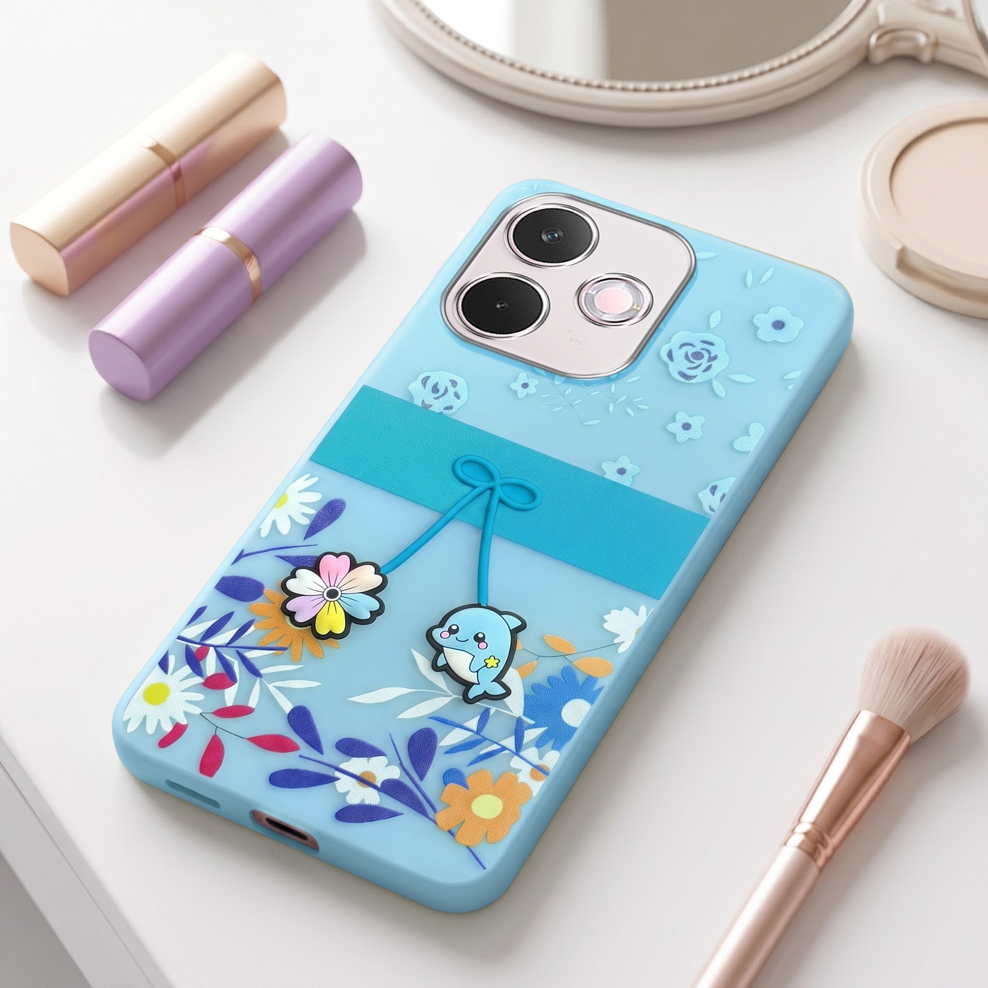 For Oppo A5 Pro Back Cover Case (3D Cute Cartoons | Hard Back Side Soft | Matte Premium Finish | HD Printing)