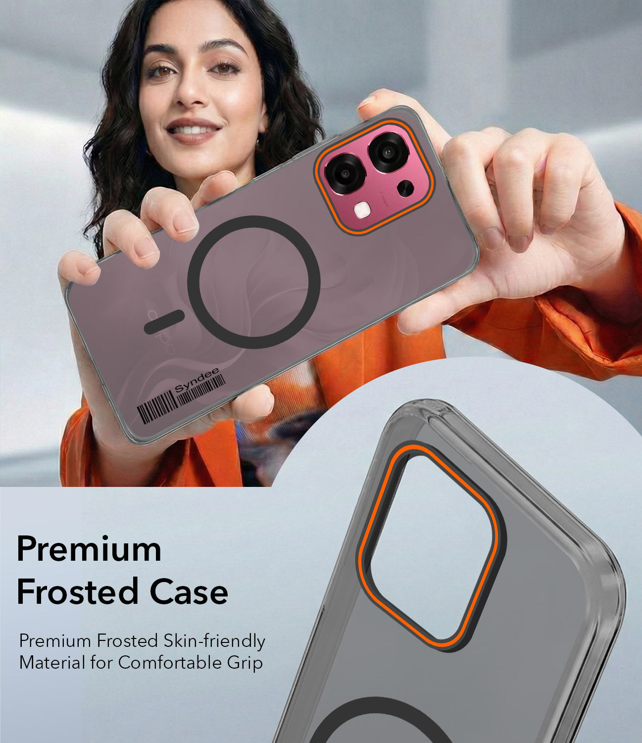 For Oppo F31 5G | Oppo F33 5G Back Cover Case (Soft Touch | Camera Bump Protection | MagSafe Compatible | Matte Finish)