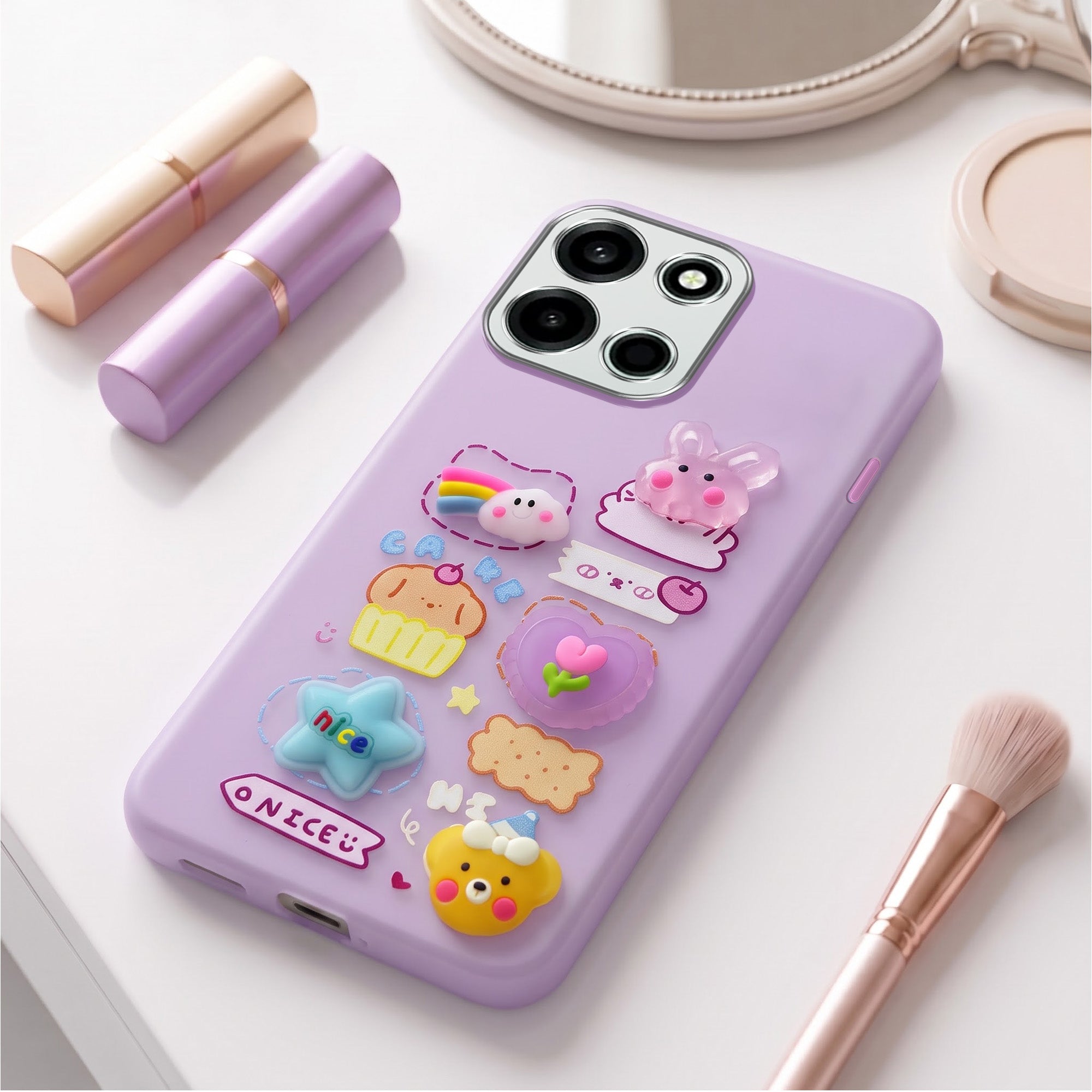 For OnePlus Nord 6 Back Cover Case (3D Cute Cartoons | Hard Back Side Soft | Matte Premium Finish | HD Printing)