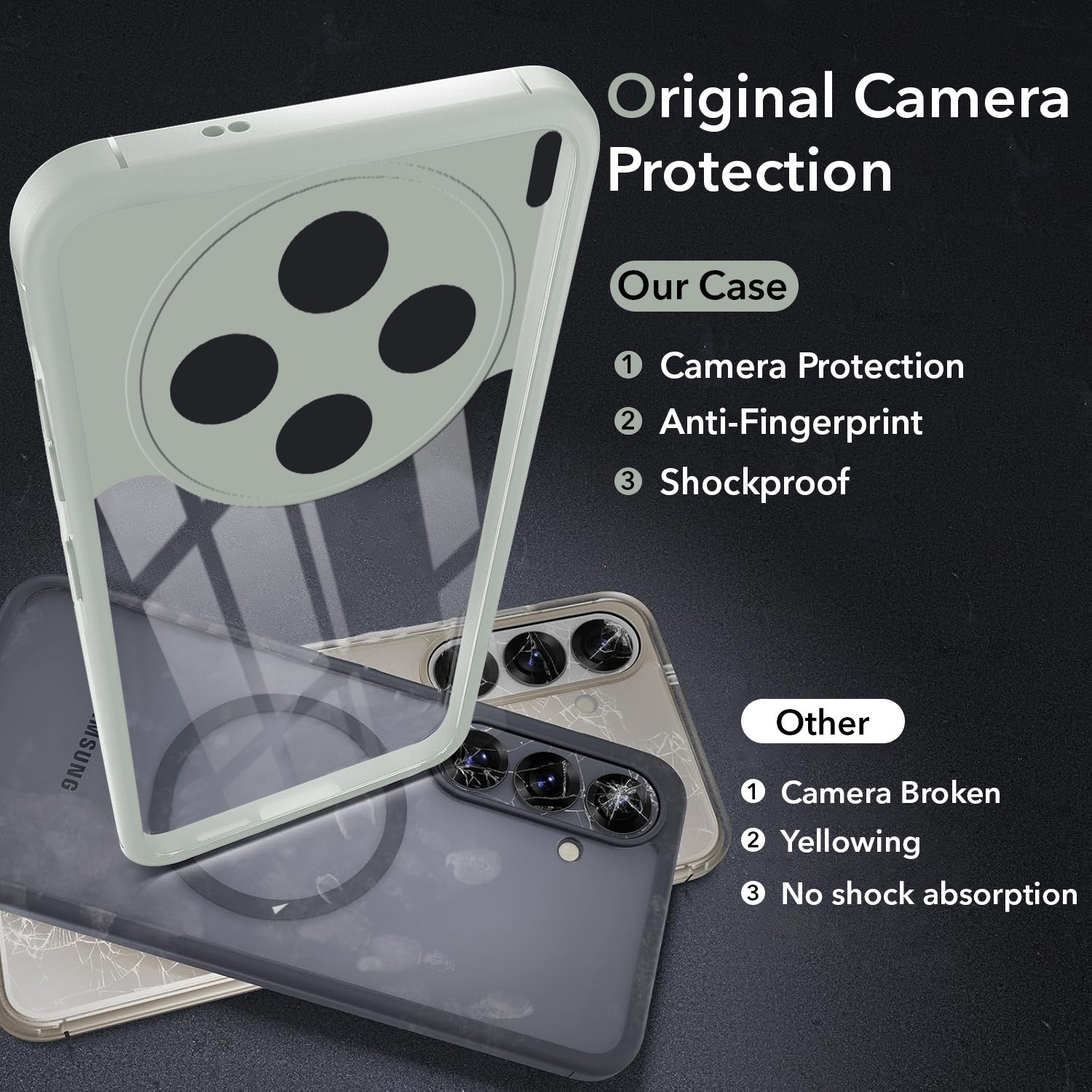 For Vivo X200T Back Cover Case Ultra-Hybrid (Lifetime Anti Yellow | Anti Scratch | Crystal Clear Shockproof)