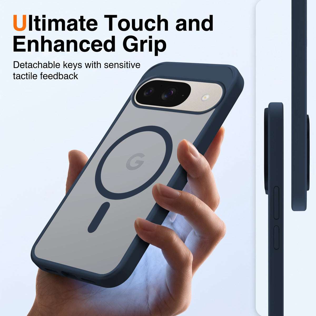 For Google Pixel 9 Matte Finish Back Case Cover (MagSafe Compatible | Translucent Soft Touch | Slim and Unbreakable)