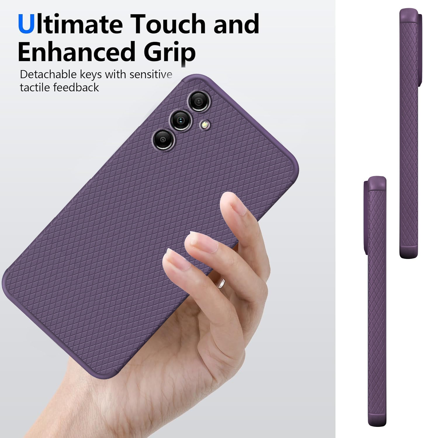 For Samsung Galaxy A14 4G | 5G Back Cover Case (Liquid Silicone | Side Grip | Camera Protection)
