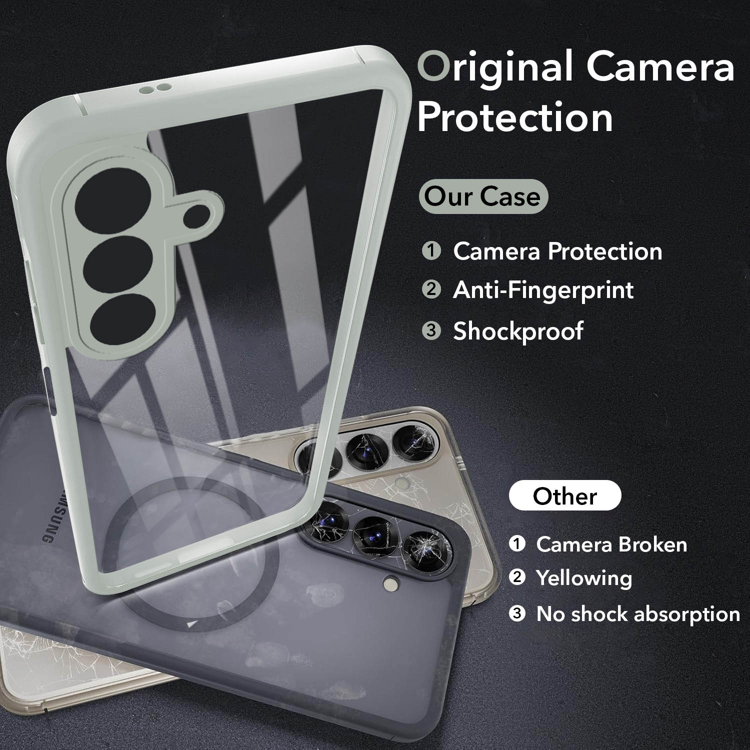 For Samsung Galaxy F70 Pro 5G Back Cover Case Ultra-Hybrid (Lifetime Anti Yellow | Anti Scratch | Crystal Clear Shockproof)