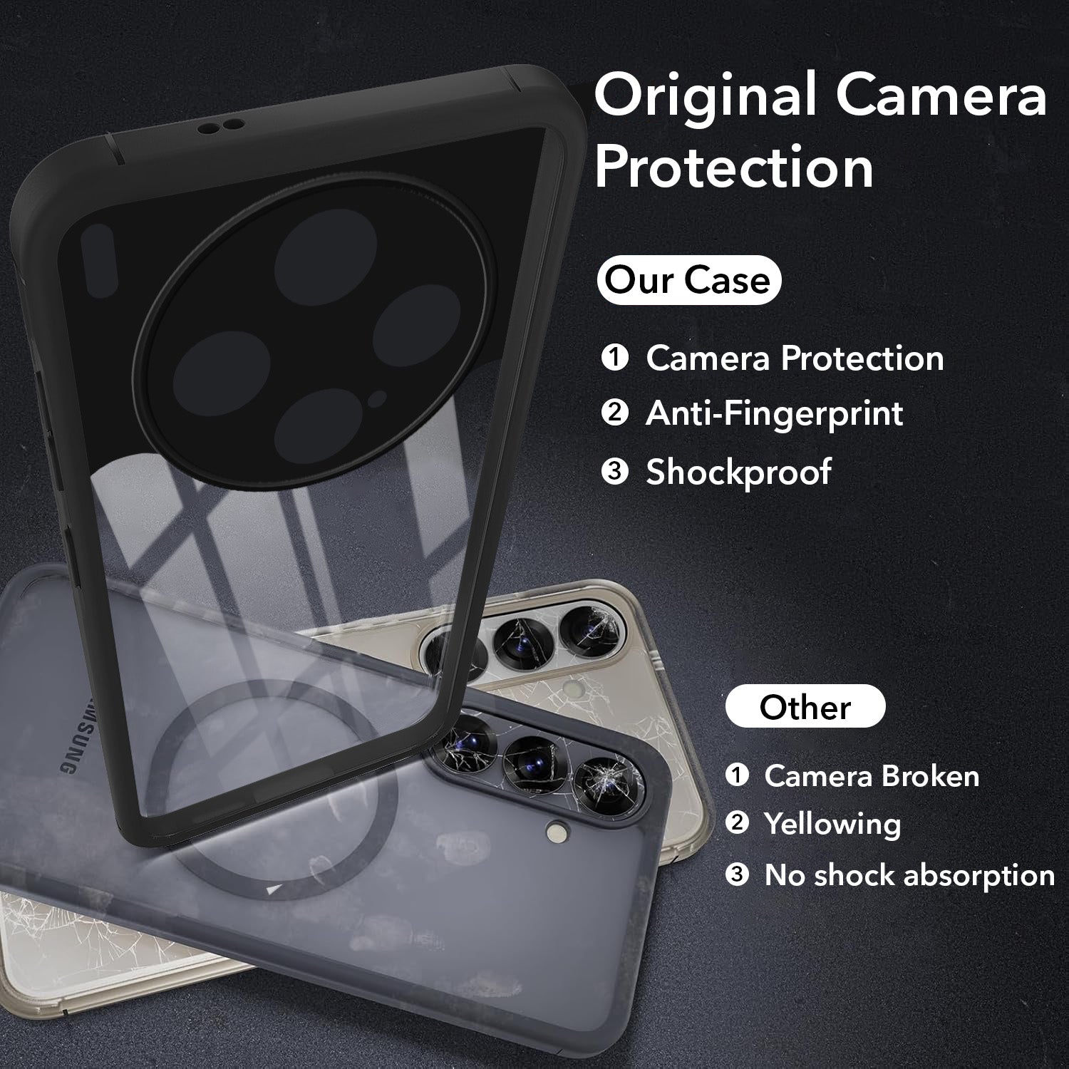 For Vivo X300 5G Back Cover Case Ultra-Hybrid (Lifetime Anti Yellow | Anti Scratch | Crystal Clear Shockproof)