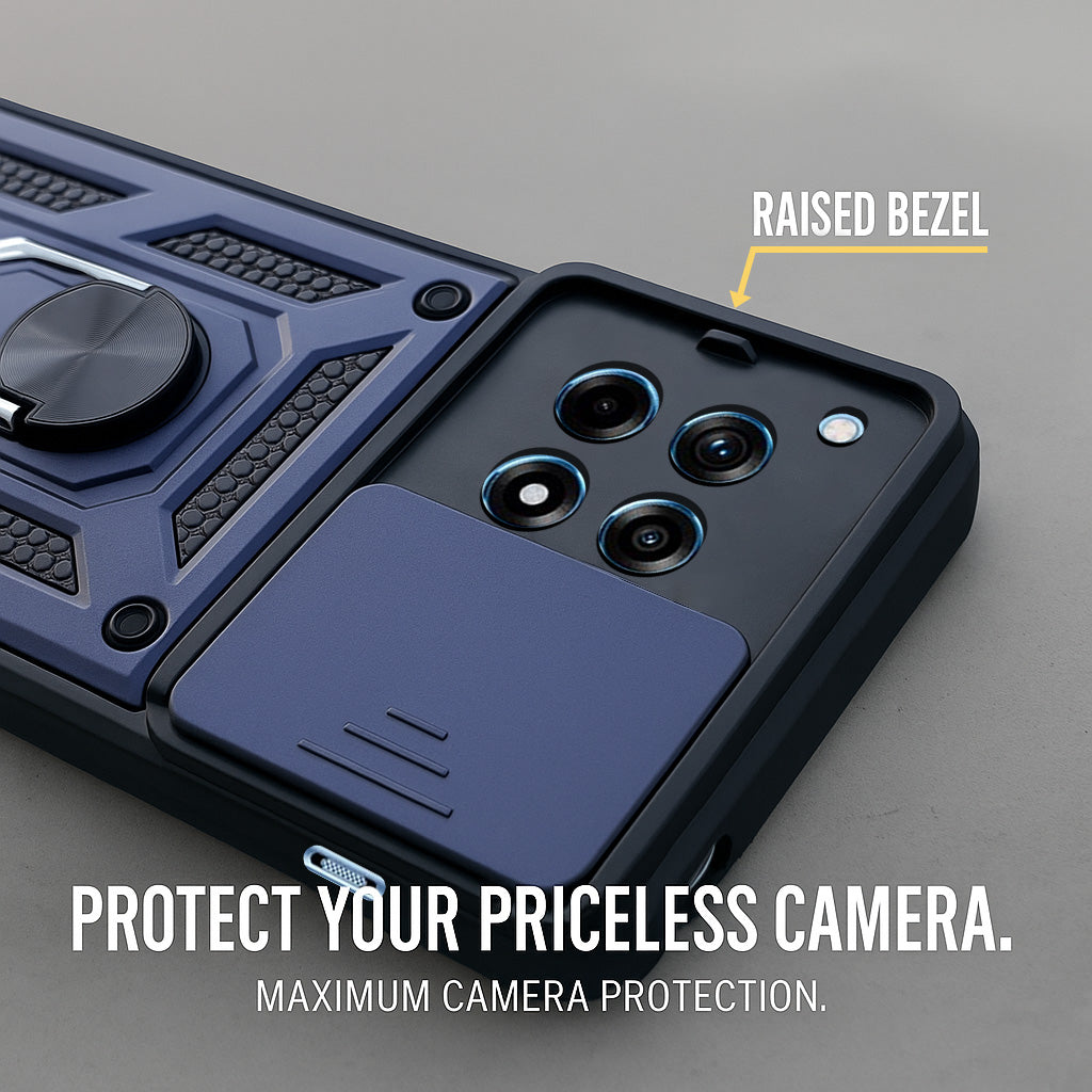 For OnePlus 12R 5G Back Cover Case (Hybrid Dual Armor Polycarbonate)