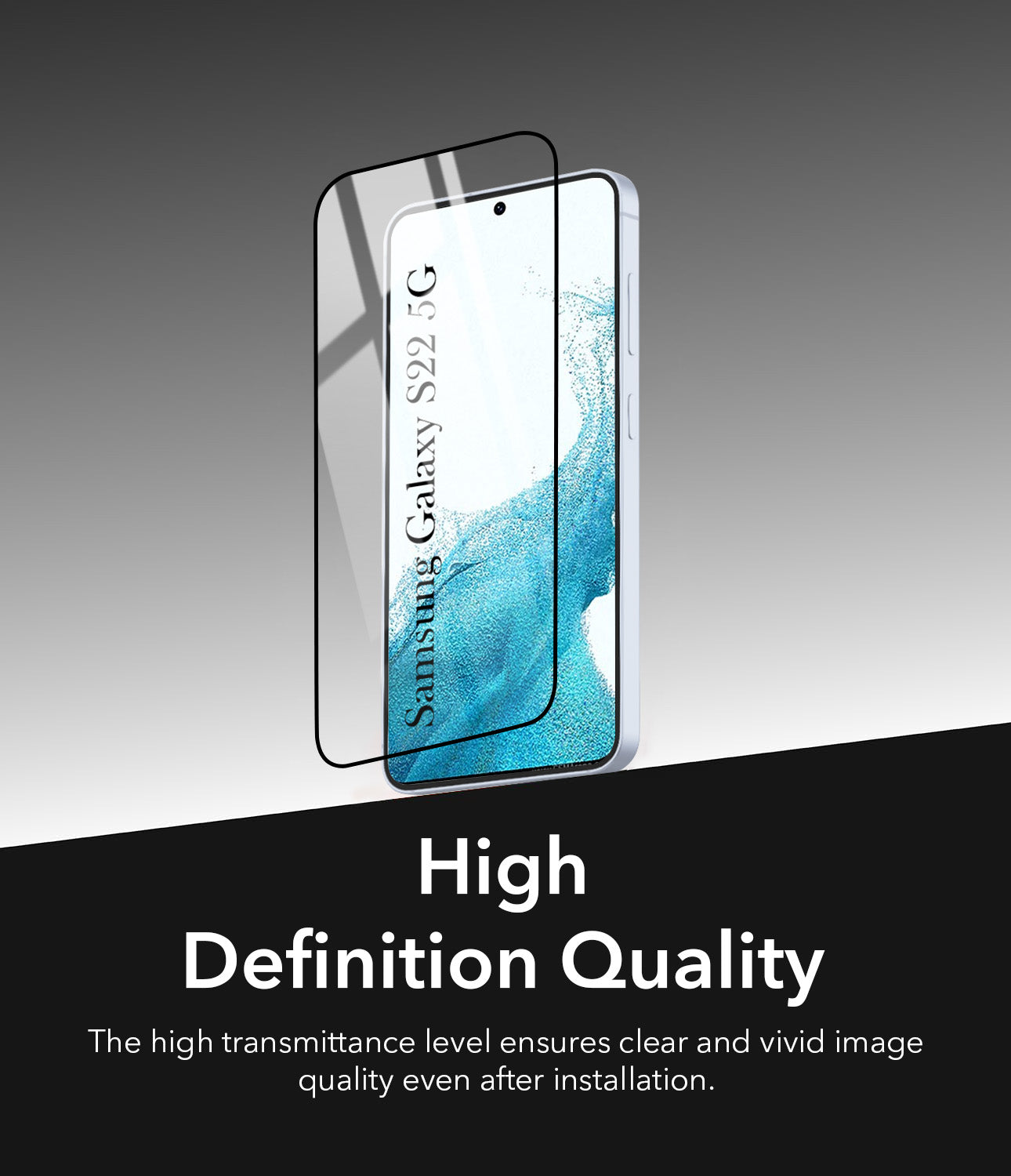 (Pack of 2) Tempered Glass For Samsung Galaxy S22 5G Military-Grade Gorilla Screen Protector With Installation Kit | Shatterproof, Full Coverage, HD Clear, Scratch Resistant
