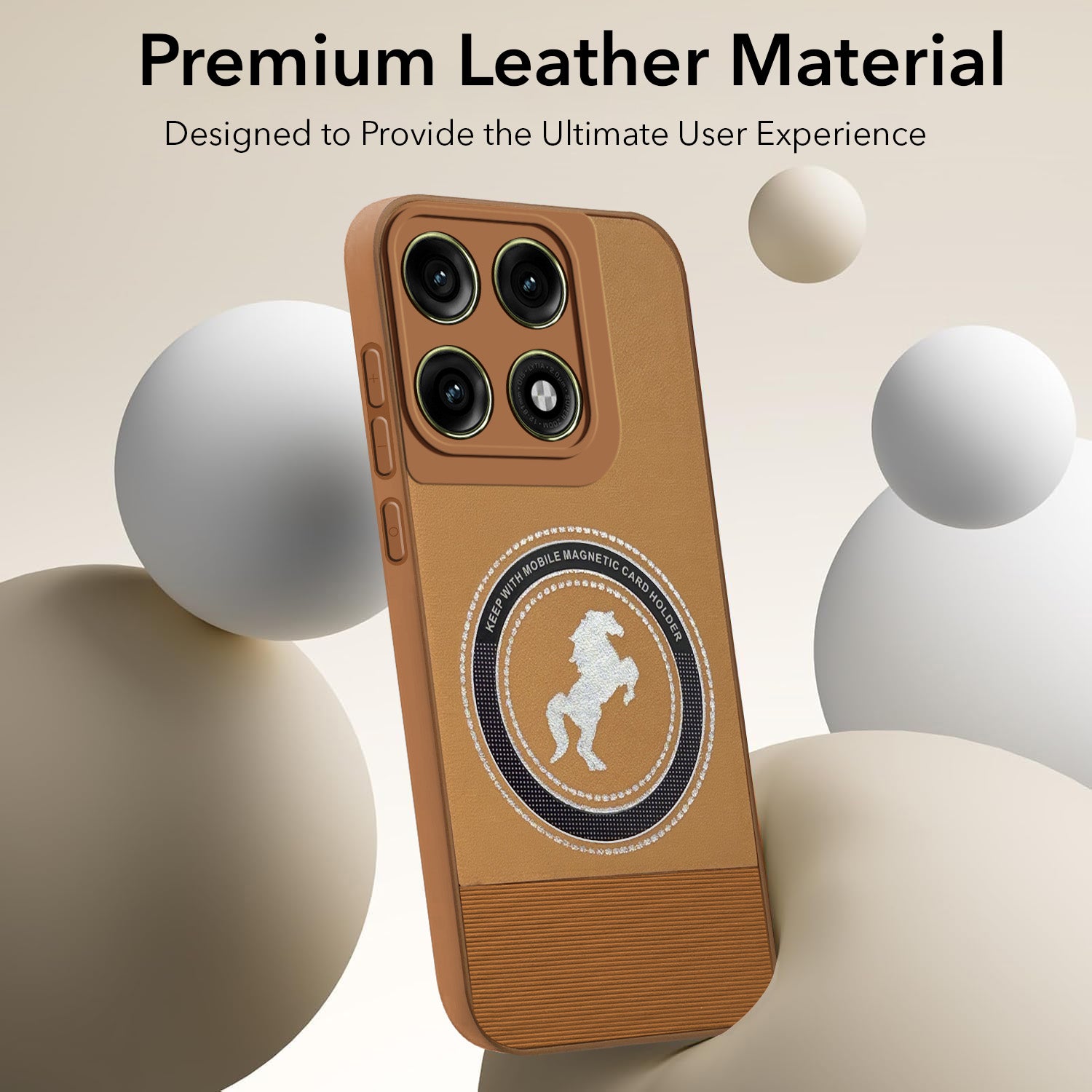 For Motorola Moto Edge 70 Pro Back Cover Case PU Leather Finish (Professional Minimalist Texture | MagSafe Compatile | Camera Protection | Sleek Sober Formal)