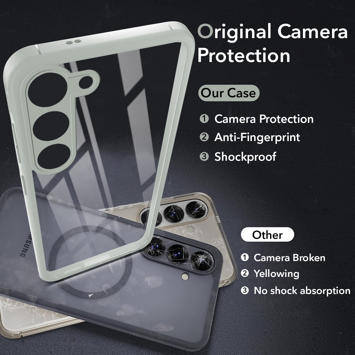 For Samsung Galaxy S23 5G Back Cover Case (Lifetime Anti Yellow | Anti Scratch | Crystal Clear Shockproof)