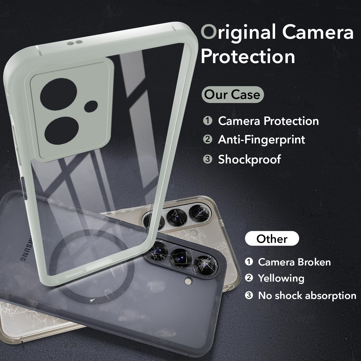 For Motorola Moto G14 Back Cover Case Ultra-Hybrid (Lifetime Anti Yellow | Anti Scratch | Crystal Clear Shockproof)