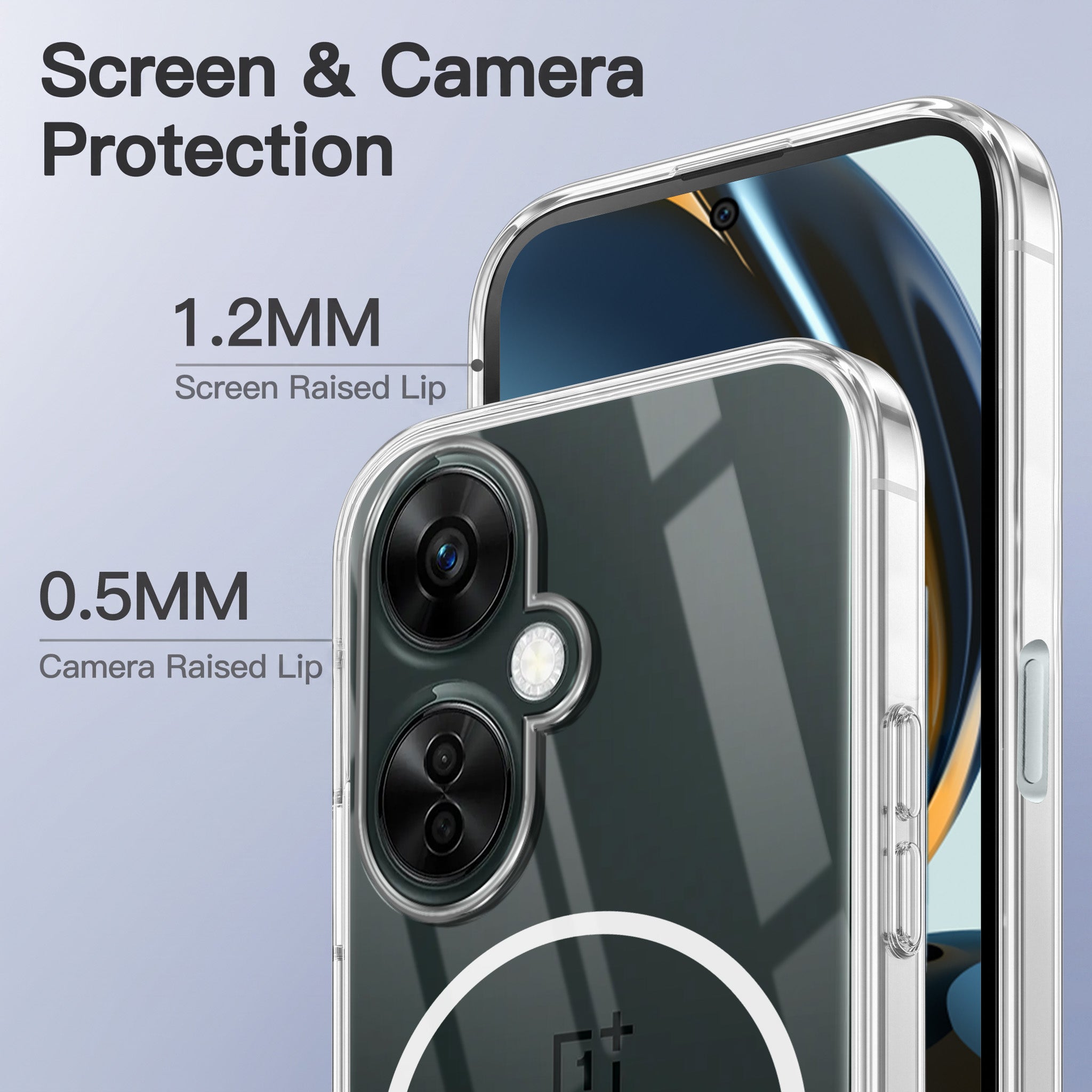 For OnePlus Nord CE 3 Lite Back Case Cover Crystal Anti Yellow (Unbreakable PC | MagSafe Wireless Charging Support |Camera Protection Bump)