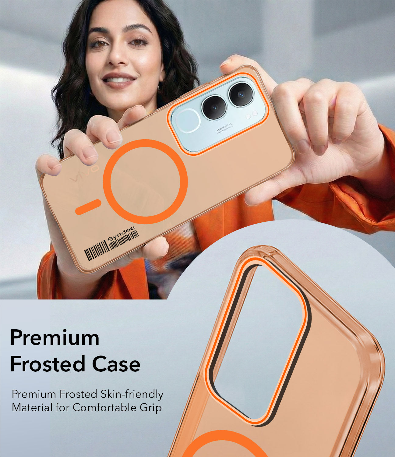 For Vivo Y29 Back Cover Case (Soft Touch | Camera Bump Protection | MagSafe Compatible | Matte Finish)