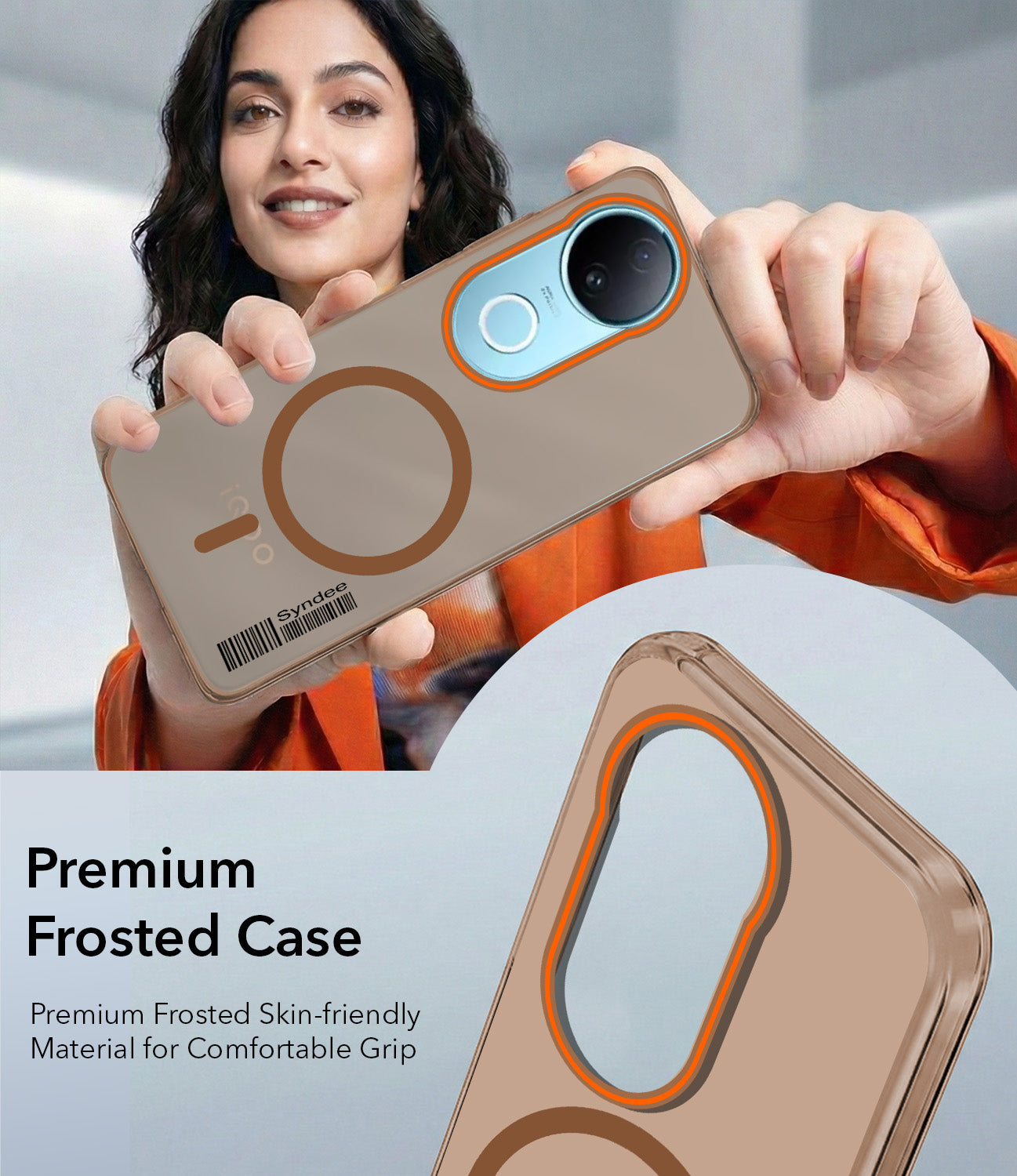 For Vivo iQOO Z10R Back Cover Case (Soft Touch | Camera Bump Protection | MagSafe Compatible | Matte Finish)