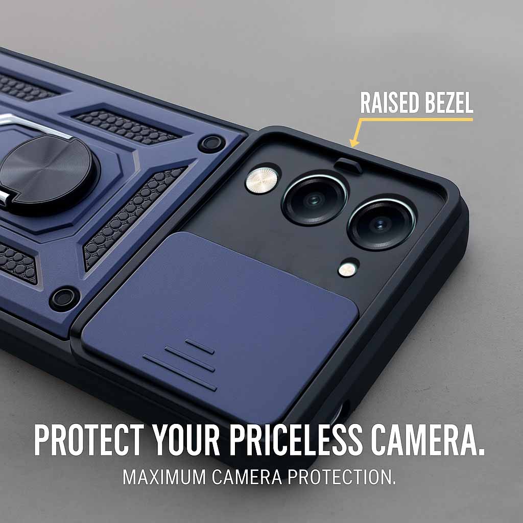 For Vivo iQOO Z10 Lite Back Cover Case (Hybrid Dual Armor Polycarbonate)