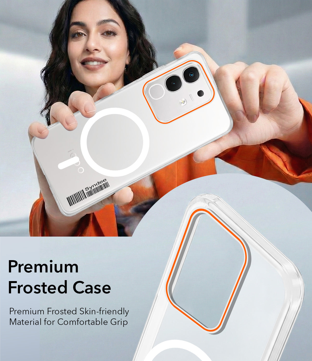 For Vivo iQOO Z10x Back Cover Case (Soft Touch | Camera Bump Protection | MagSafe Compatible | Matte Finish)