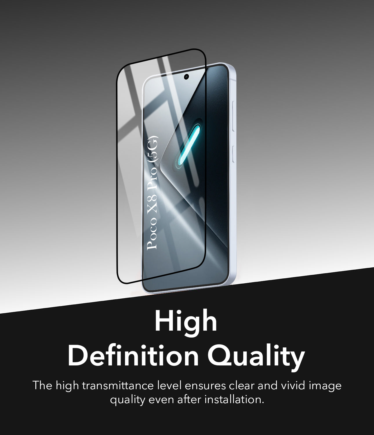 (Pack of 2) Tempered Glass For Poco X8  Military-Grade Gorilla  Screen Protector (Shatterproof HD Clarity | Oleophobic Coating | 3D Precision Cut)