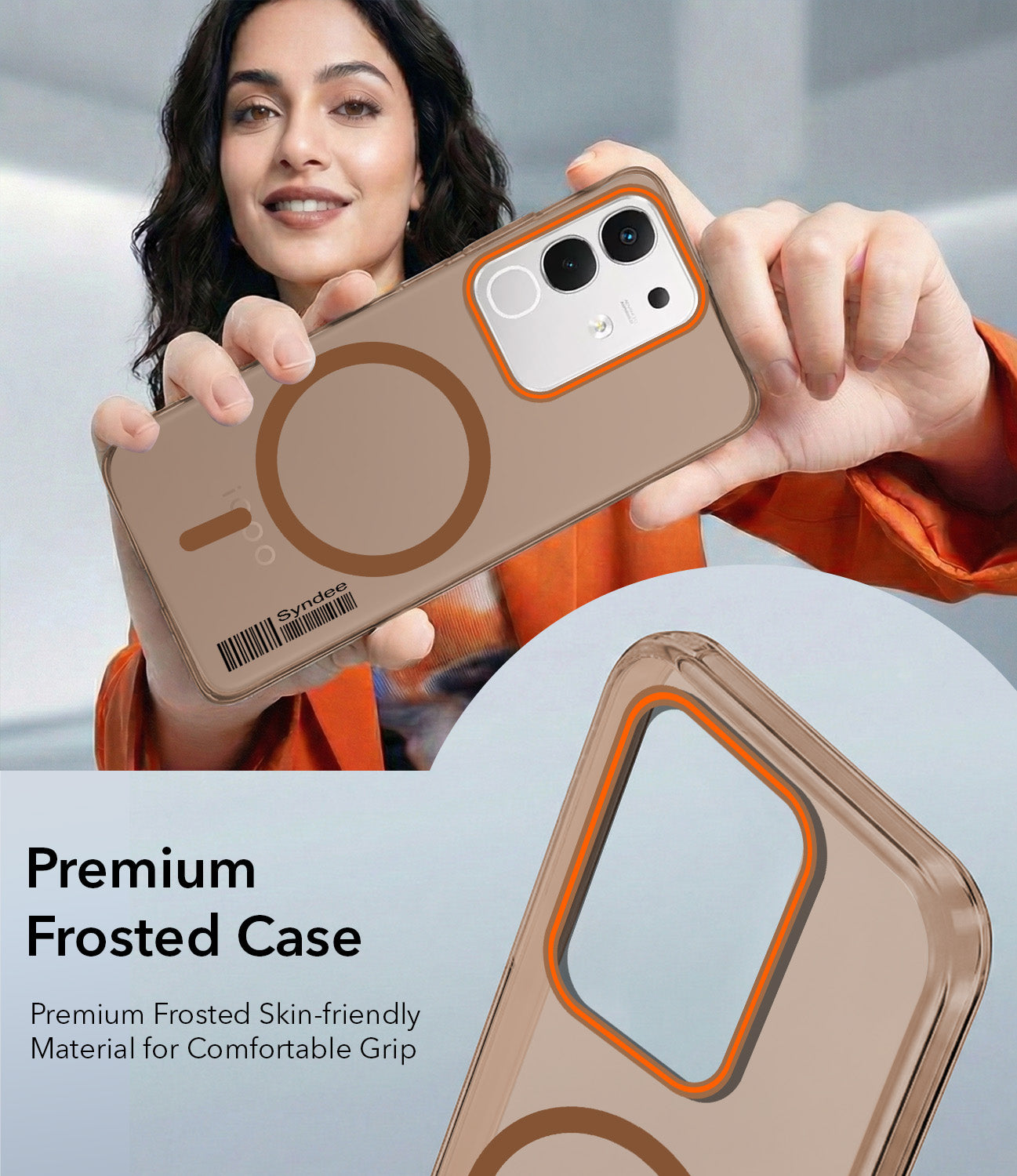 For Vivo iQOO Z10x Back Cover Case (Soft Touch | Camera Bump Protection | MagSafe Compatible | Matte Finish)