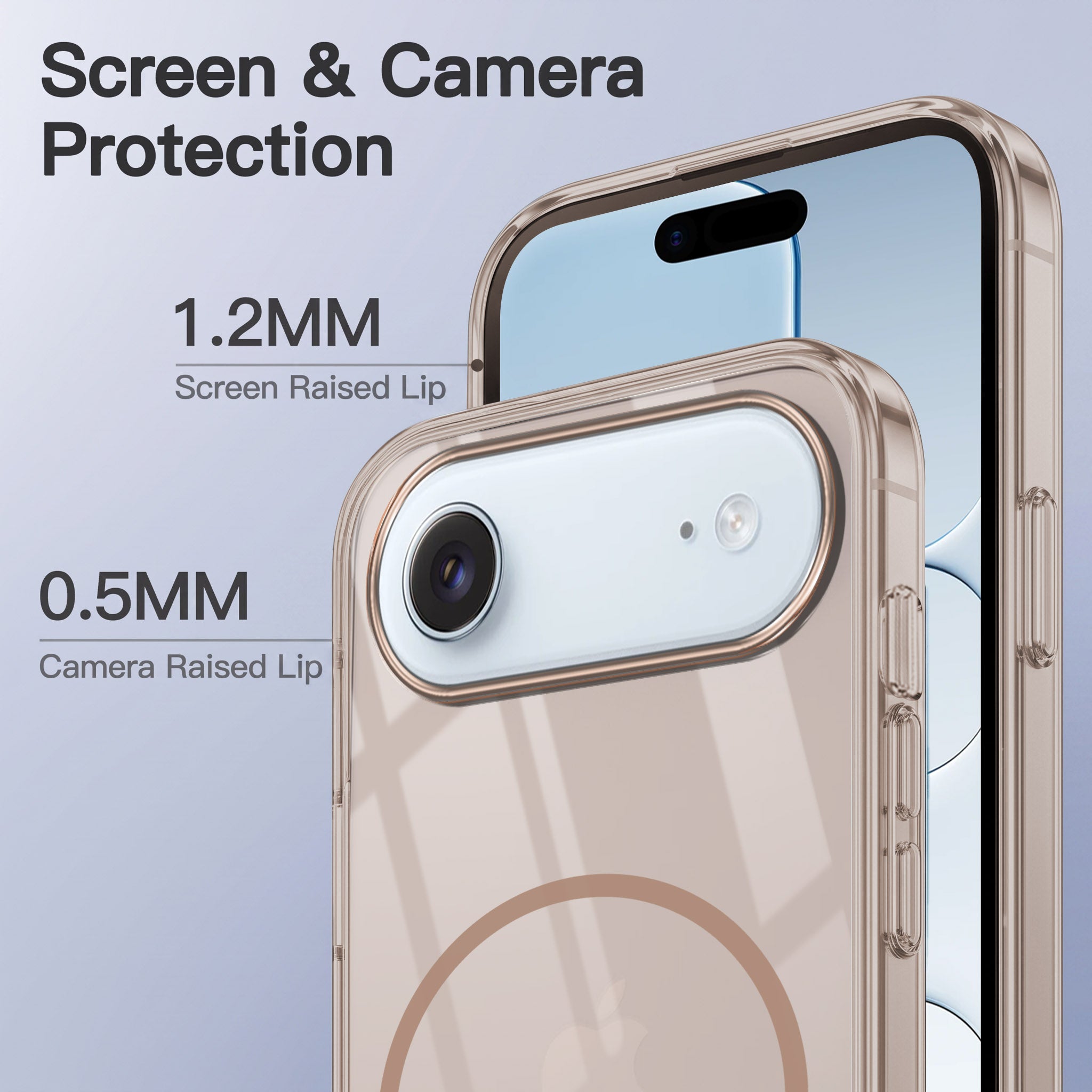 For Apple iPhone 17 Air Back Case Cover Crystal Anti Yellow (Unbreakable PC | MagSafe Wireless Charging Support |Camera Protection Bump)