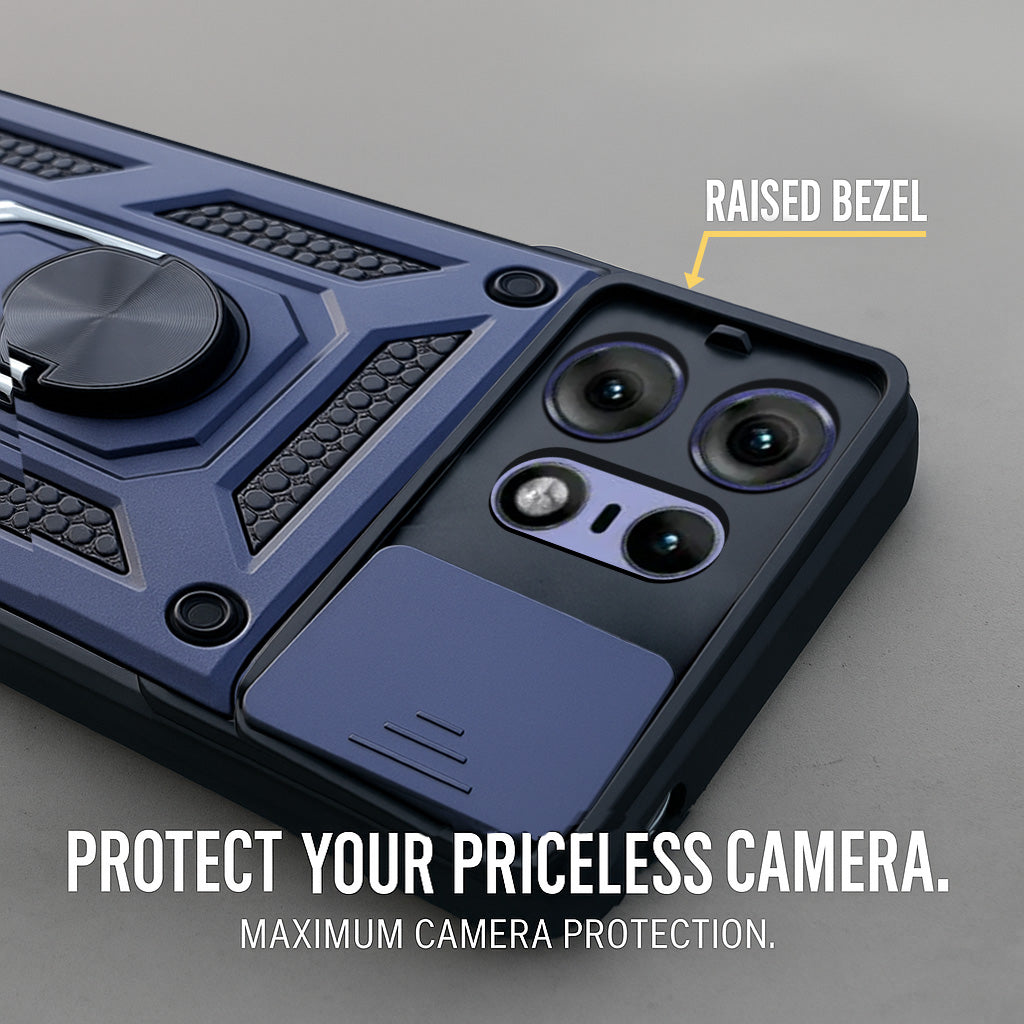 For Motorola Moto Edge 50 Pro Back Cover Case (Hybrid Dual Armor Polycarbonate)