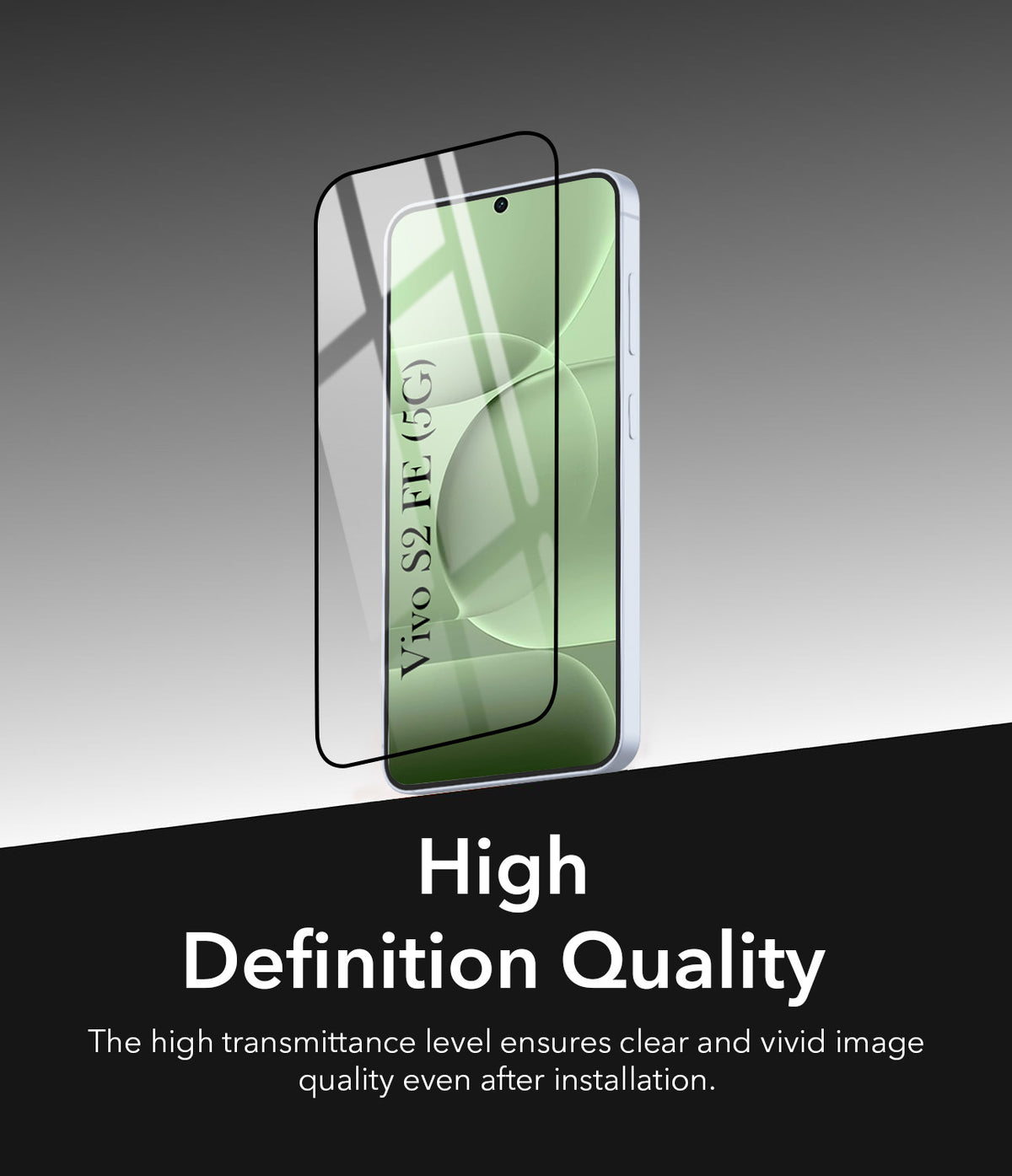 Tempered Glass For Vivo S2 FE 5G Military-Grade Gorilla Tempered Glass Screen Protector With Installation Kit | Shatterproof, Full Coverage, HD Clear, Scratch Resistant (Pack of 1)