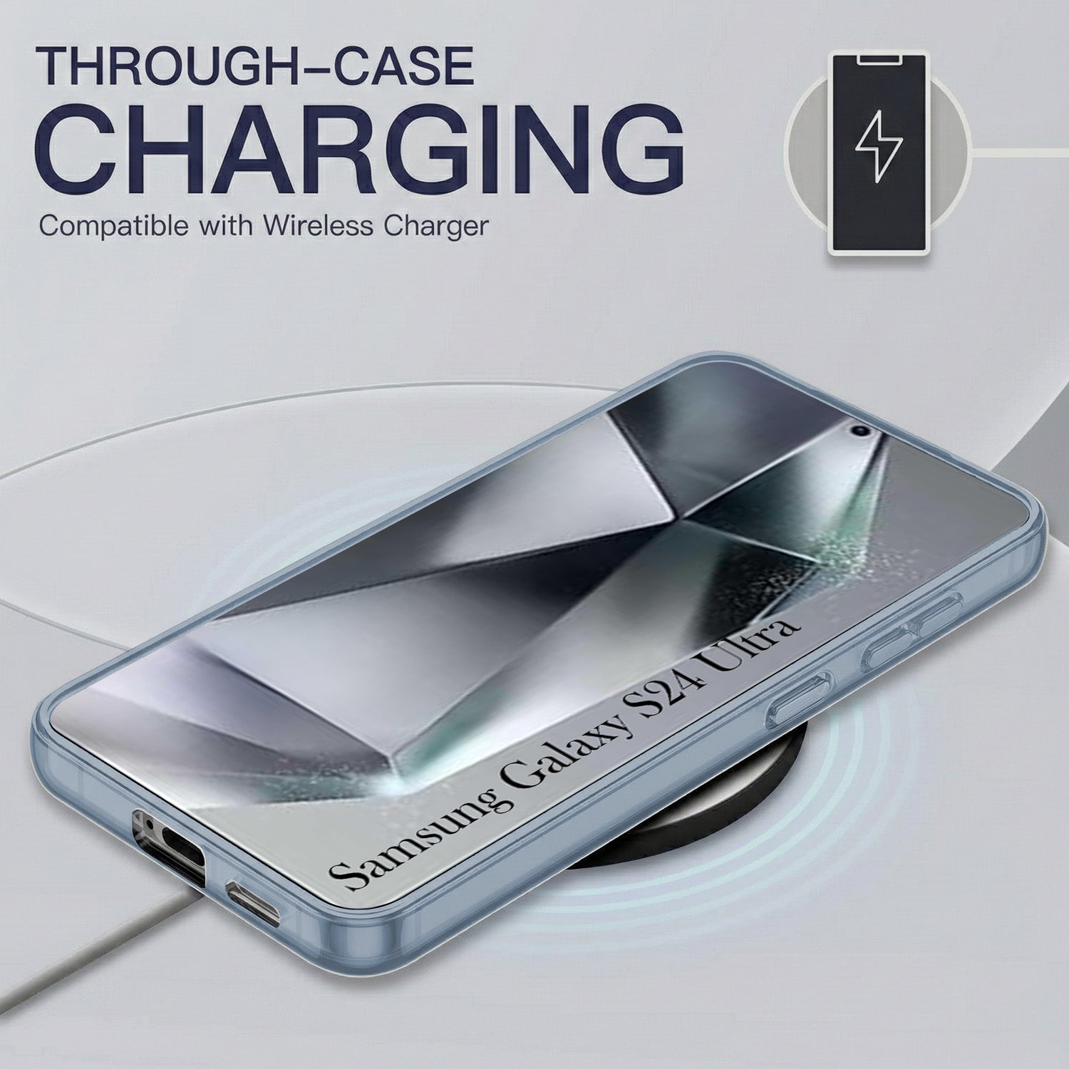 For Samsung Galaxy S24 Ultra Back Cover Case Silicone (Slim Paper Thin | Camera Protection Bump | Minimalist Professional | Soft Flexible)