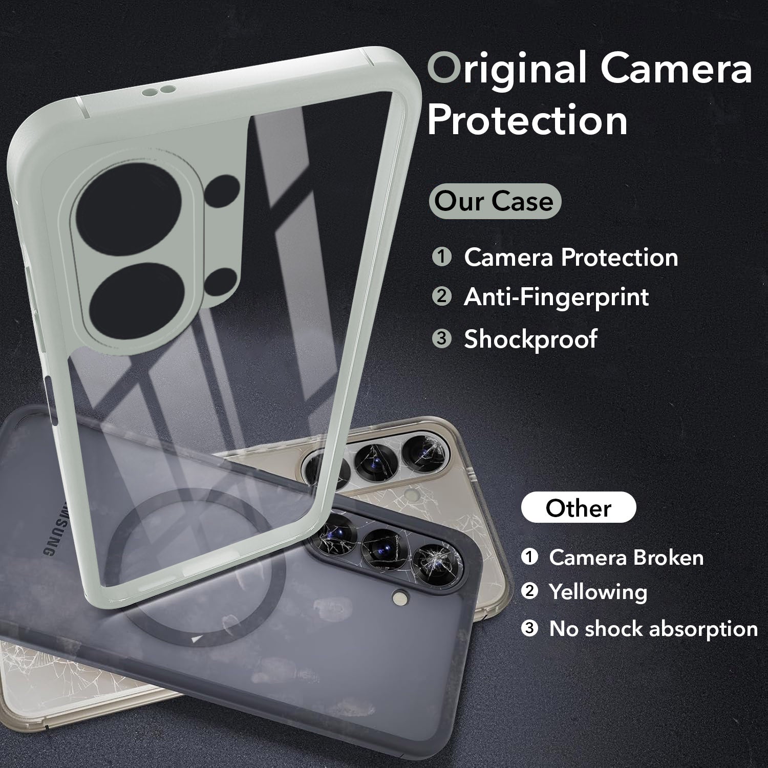 For Vivo Y05 (4G) | Vivo T5 Lite (5G)  Back Cover Case Ultra-Hybrid (Lifetime Anti Yellow | Anti Scratch | Crystal Clear Shockproof)