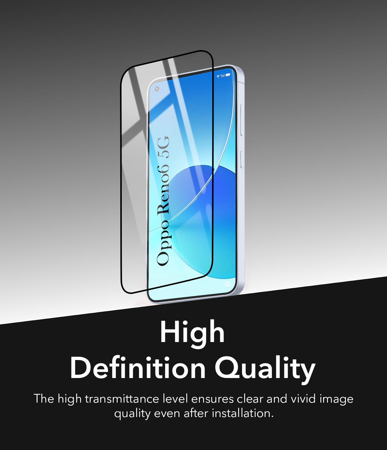 (Pack of 2) Tempered Glass For Oppo Reno6 5G | Reno 6 5G Military-Grade Gorilla Screen Protector With Installation Kit | Shatterproof, Full Coverage, HD Clear, Scratch Resistant