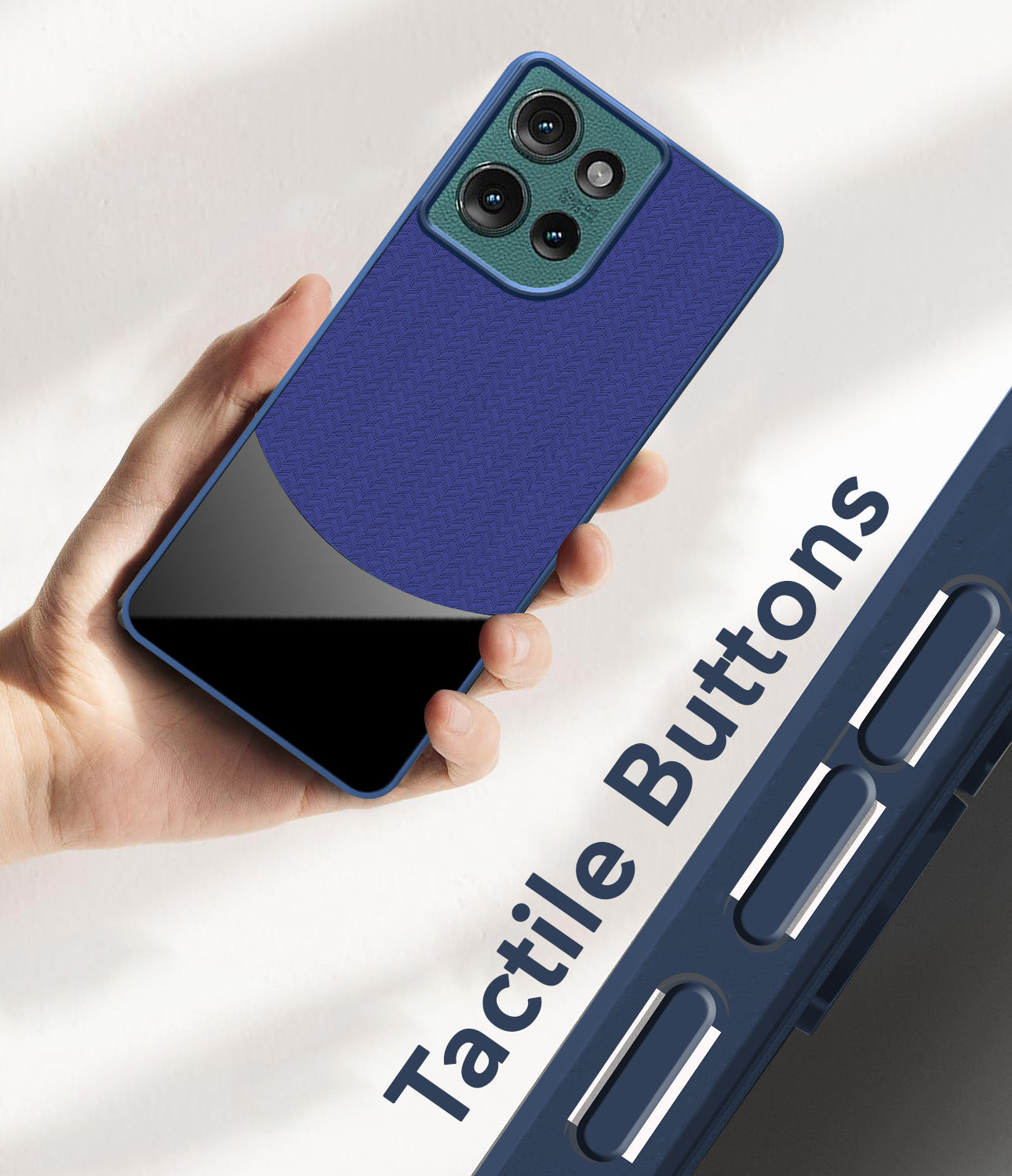 For Motorola Moto Edge 50 5G Silicone Finish Back Cover Case  (Premium Minimalist Professional Feel | Camera Protection Bump)