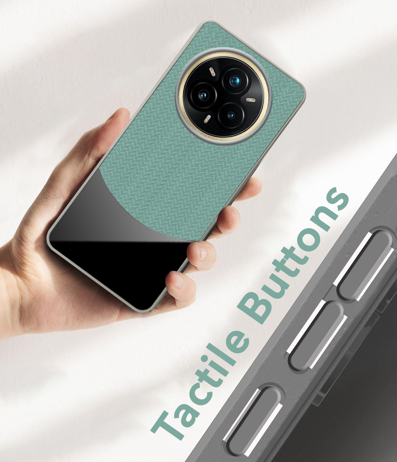 For Realme 14 Pro Plus 5G Silicone Finish Back Cover Case  (Premium Minimalist Professional Feel | Camera Protection Bump)