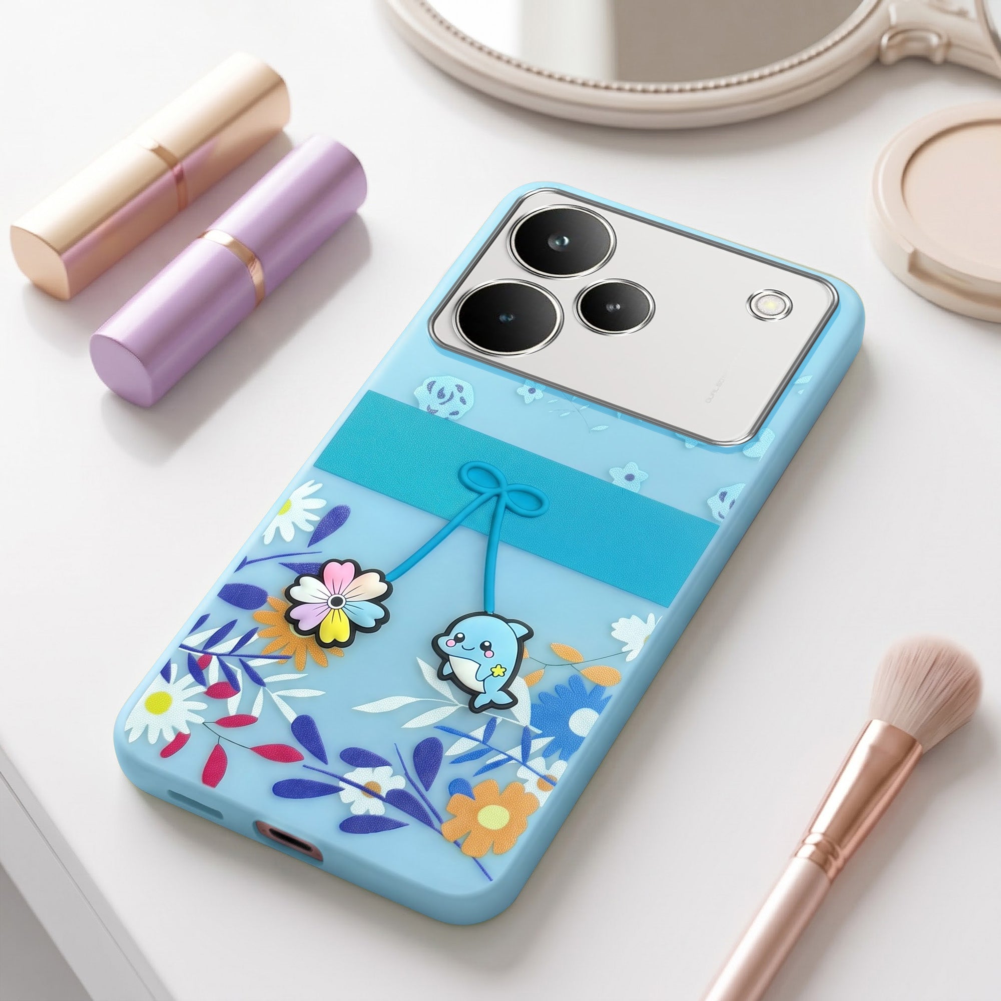 For Realme P4 Pro Back Cover Case (3D Cute Cartoons | Hard Back Side Soft | Matte Premium Finish | HD Printing)
