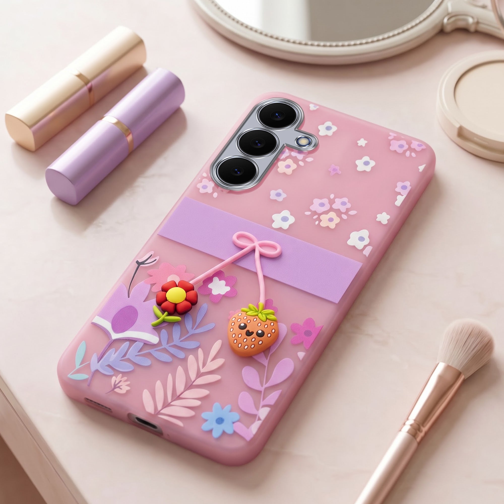 For Samsung Galaxy S25 FE Back Cover Case (3D Cute Cartoons | Hard Back Side Soft | Matte Premium Finish | HD Printing) (Copy) (Copy)