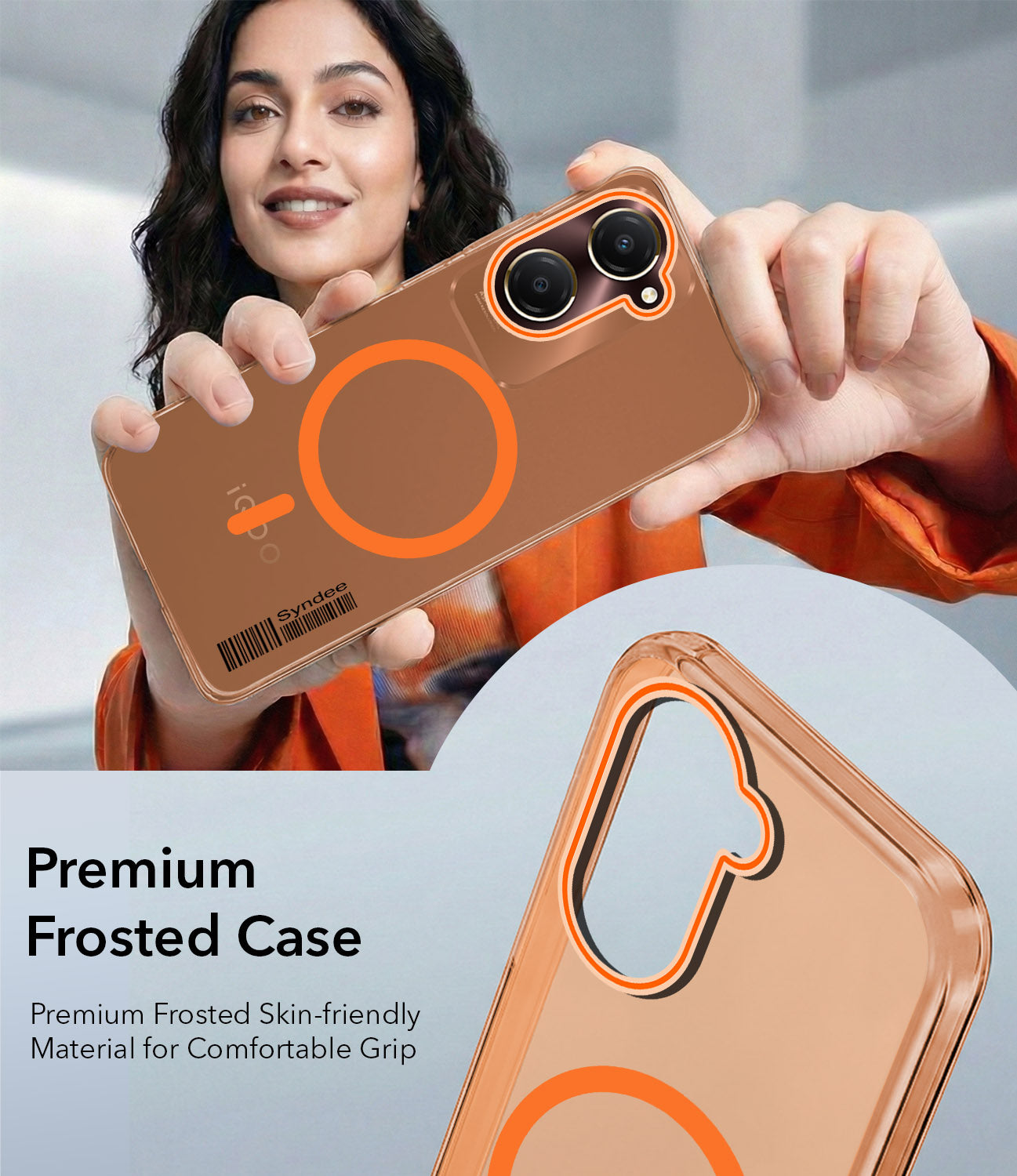 For Vivo iQOO Z9 Lite Back Cover Case (Soft Touch | Camera Bump Protection | MagSafe Compatible | Matte Finish)