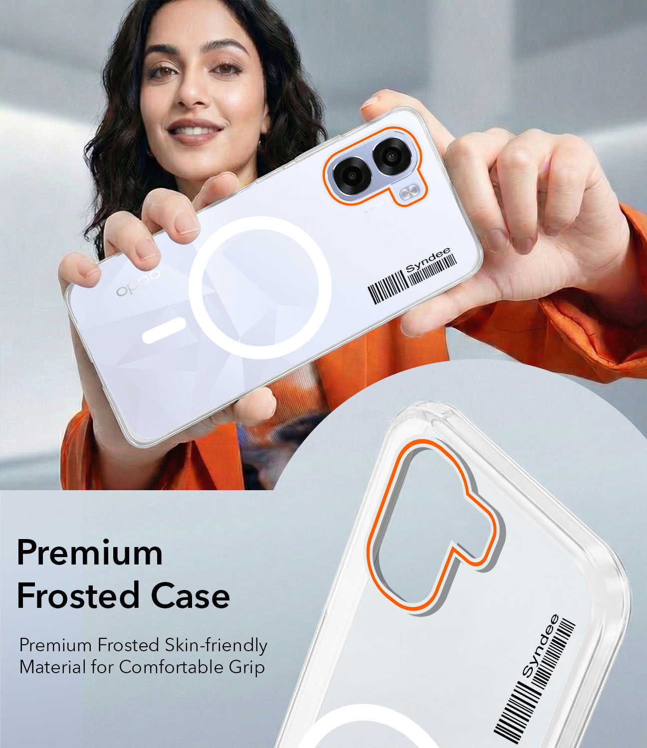 For Oppo K14x 5G Back Cover Case (Soft Touch | Camera Bump Protection | MagSafe Compatible | Matte Finish)
