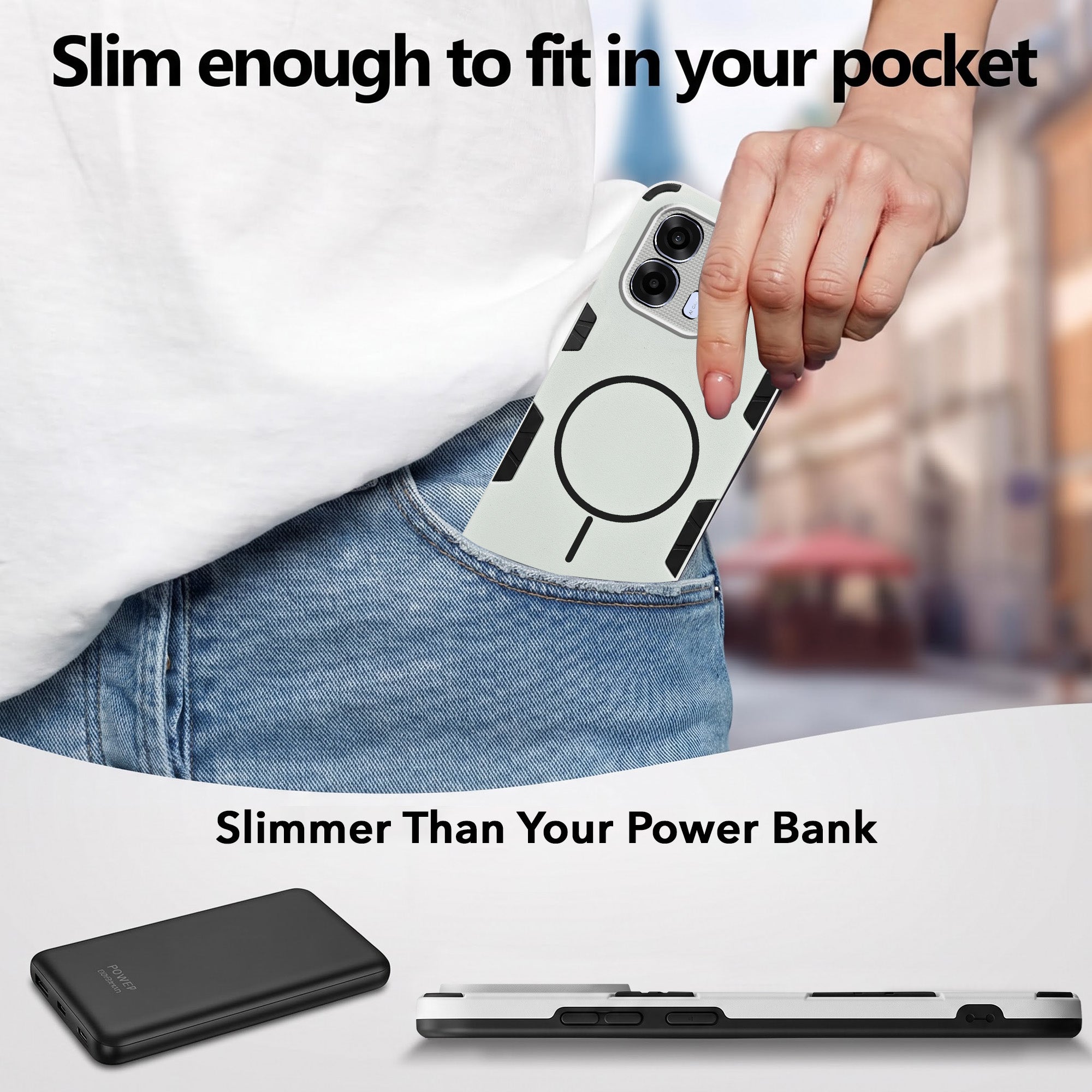For Oppo K14x 5G Back Cover Case (Slim Hybrid Armor | Shockproof Camera Protection | Rugged Dual Layer)