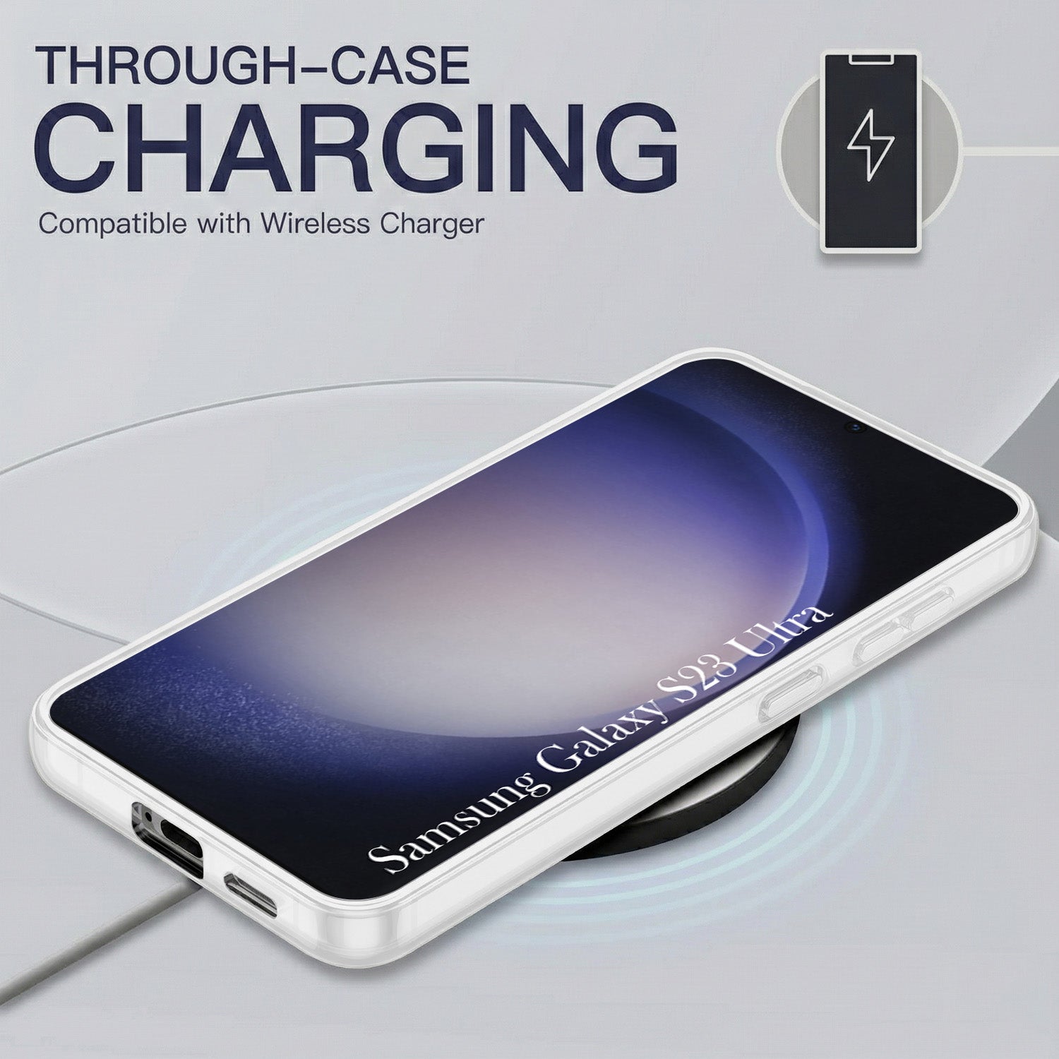 For Samsung Galaxy S23 Ultra Back Cover Case  Silicone (Slim Paper Thin | Camera Protection Bump | Minimalist Professional | Soft Flexible)