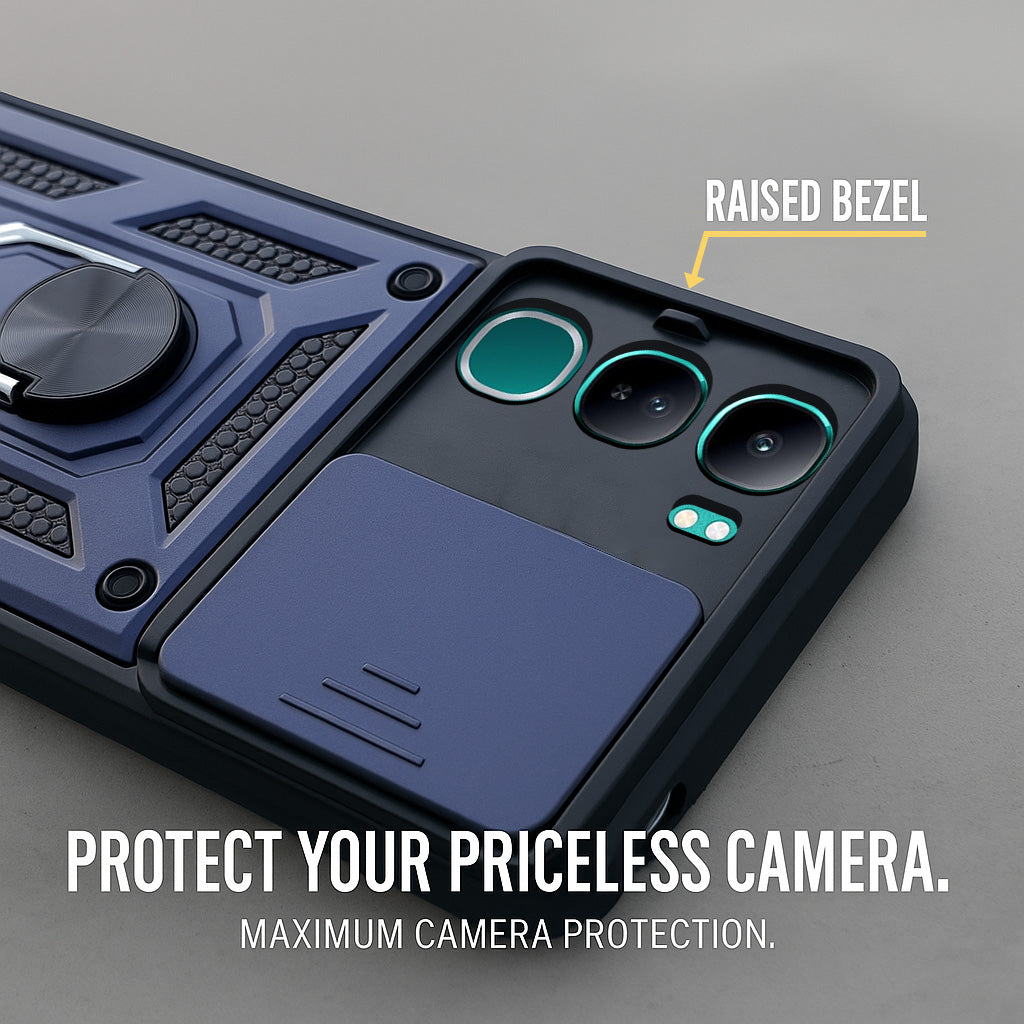 For Vivo Y300 Back Cover Case (Hybrid Dual Armor Polycarbonate)