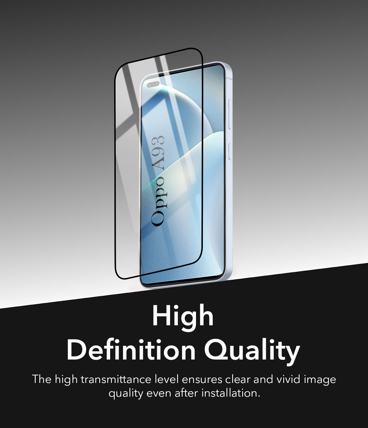Tempered Glass For Oppo A93 Military-Grade Gorilla Screen Protector With Installation Kit | Shatterproof, Full Coverage, HD Clear, Scratch Resistant (Pack of 1)