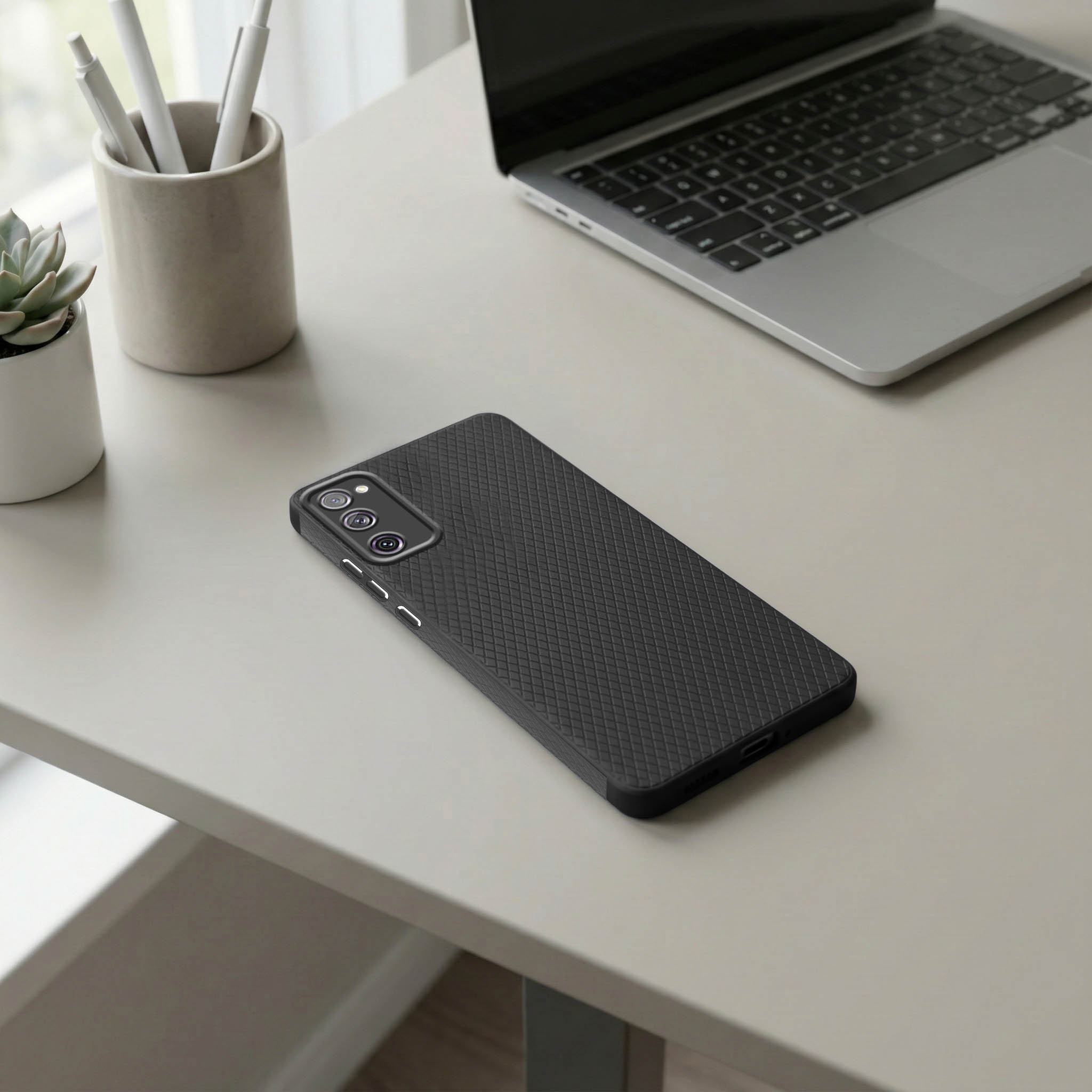 For Samsung Galaxy S20 FE 4G | S20 FE 5G Back Cover Case (Liquid Silicone | Side Grip | Camera Protection)