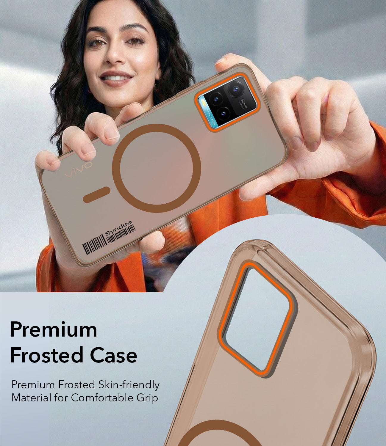 For Vivo Y33s Back Cover Case (Soft Touch | Camera Bump Protection | MagSafe Compatible | Matte Finish)