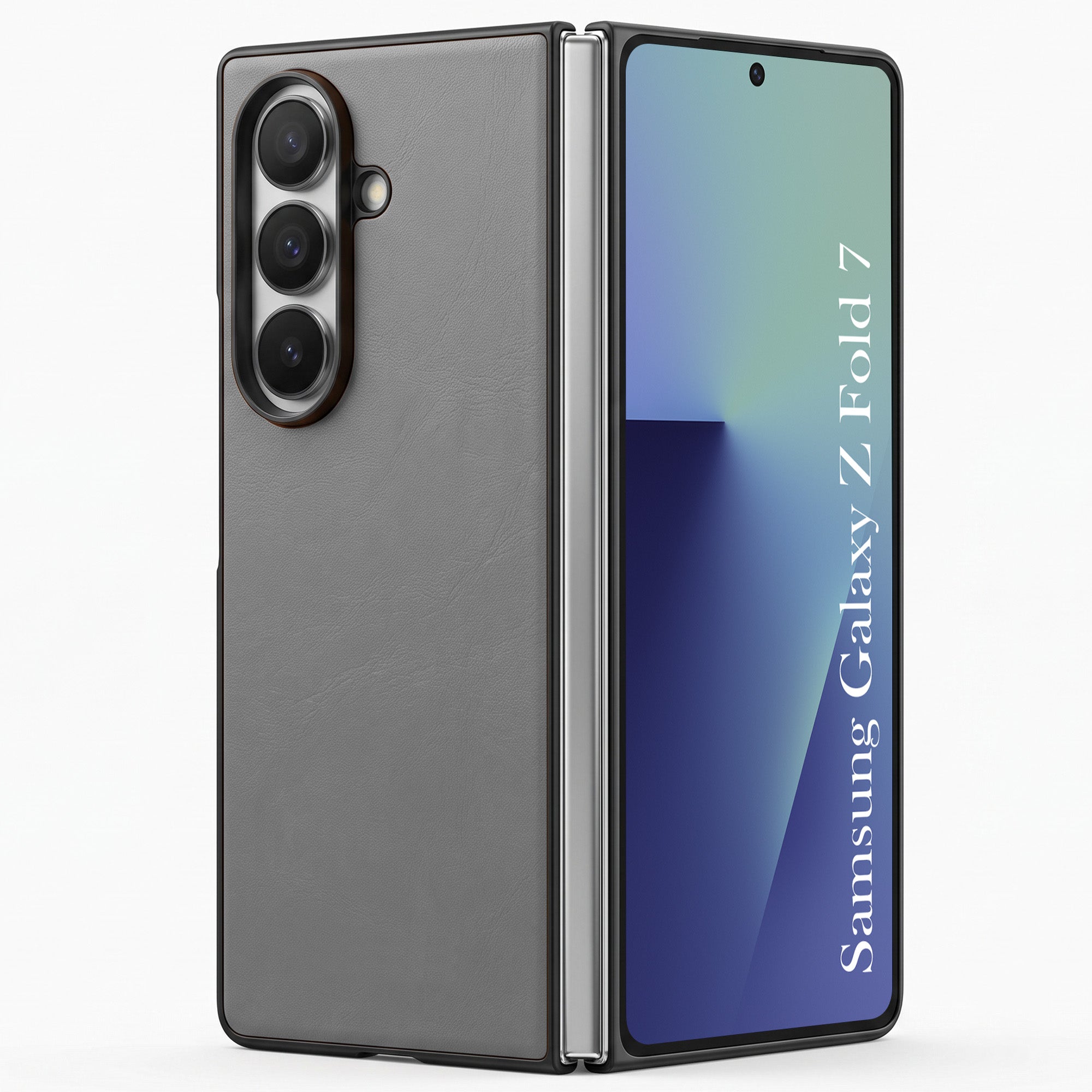 For Samsung Galaxy Z Fold 7 Premium Cover Case (Soft Leater Touch | Interior Protective Cloth | Slim 360* Protection)