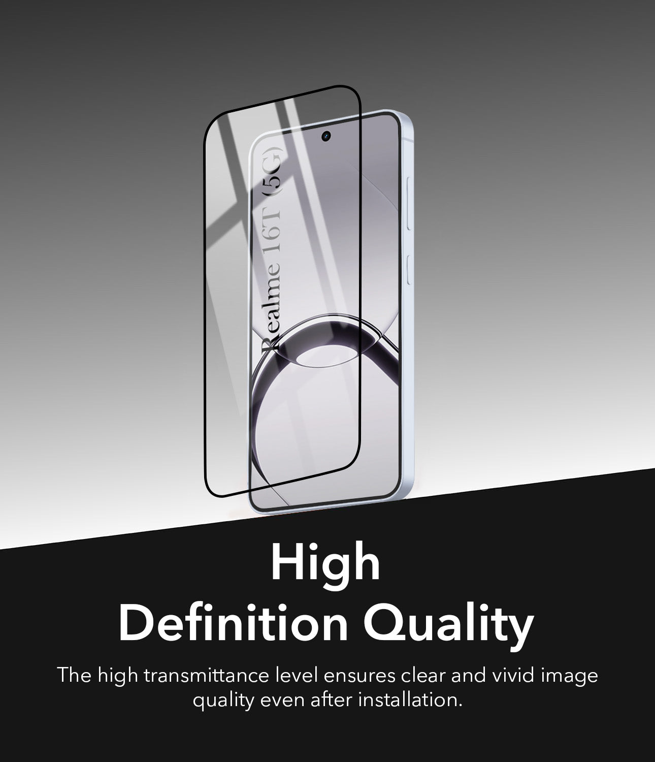 (Pack of 2) Tempered Glass For Realme 16T 5G Military-Grade Gorilla Screen Protector With Installation Kit | Shatterproof, Full Coverage, HD Clear, Scratch Resistant